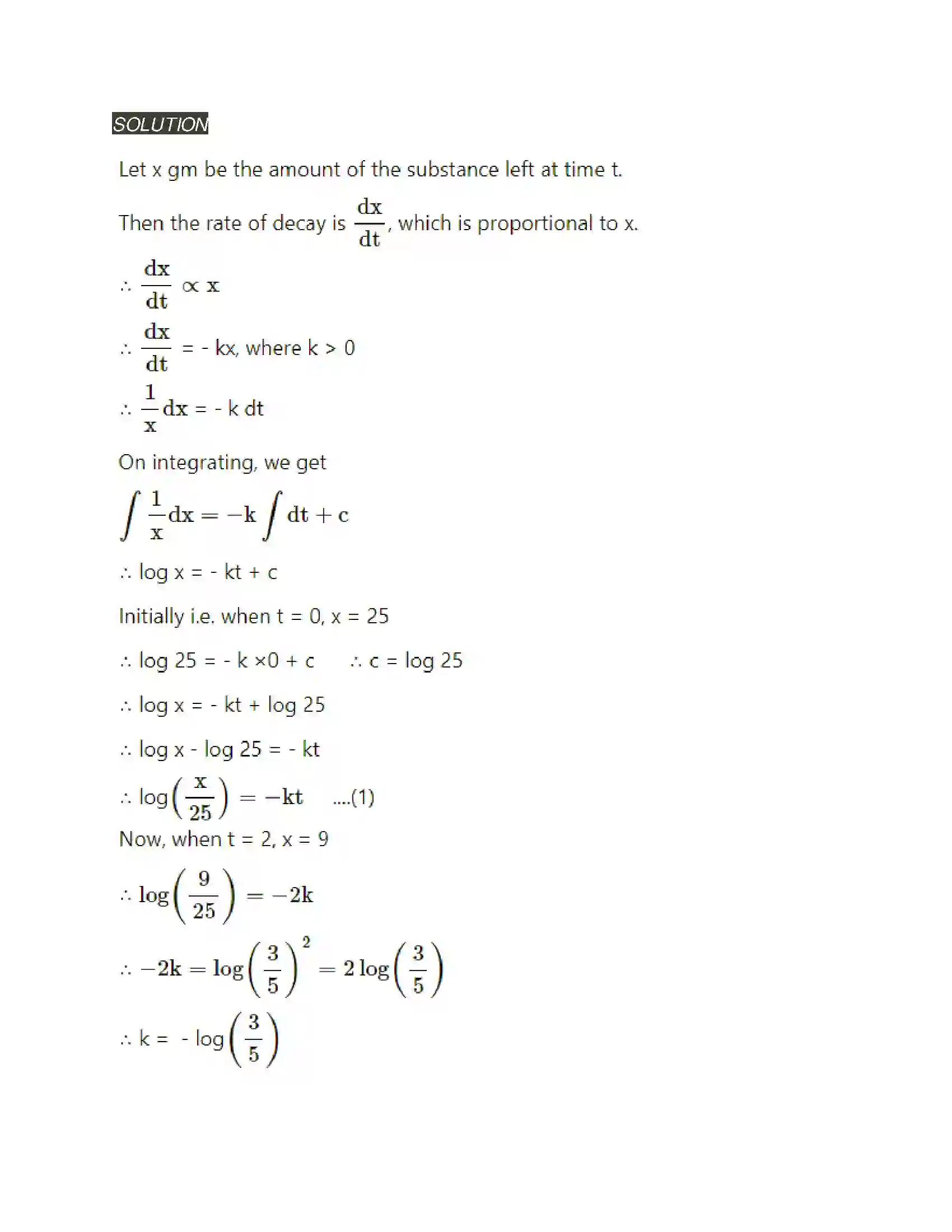 Maharashtra Board Class 12th Mathematics & Statistics-2 (Arts & Science) Differential Equations Solution 95