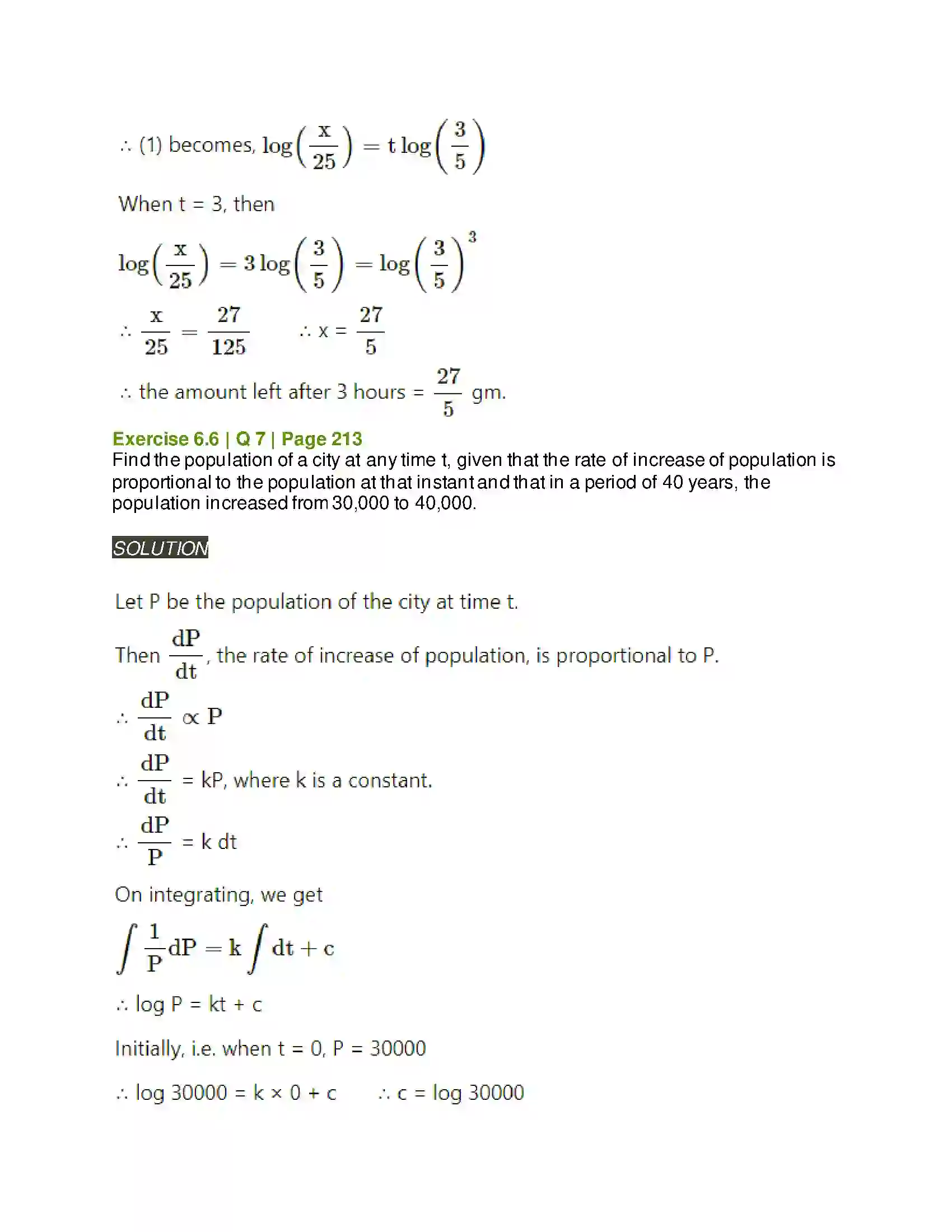 Maharashtra Board Class 12th Mathematics & Statistics-2 (Arts & Science) Differential Equations Solution 96