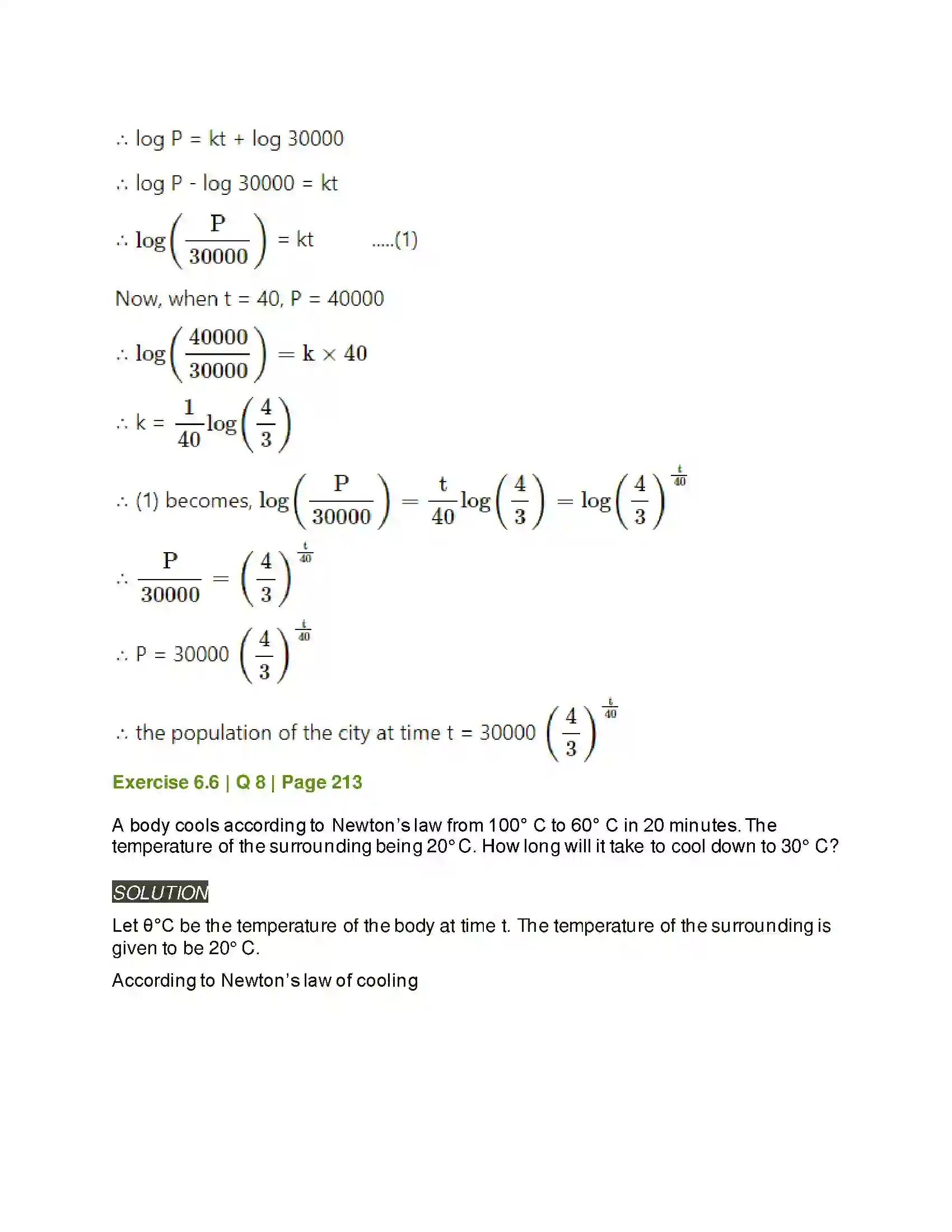 Maharashtra Board Class 12th Mathematics & Statistics-2 (Arts & Science) Differential Equations Solution 97