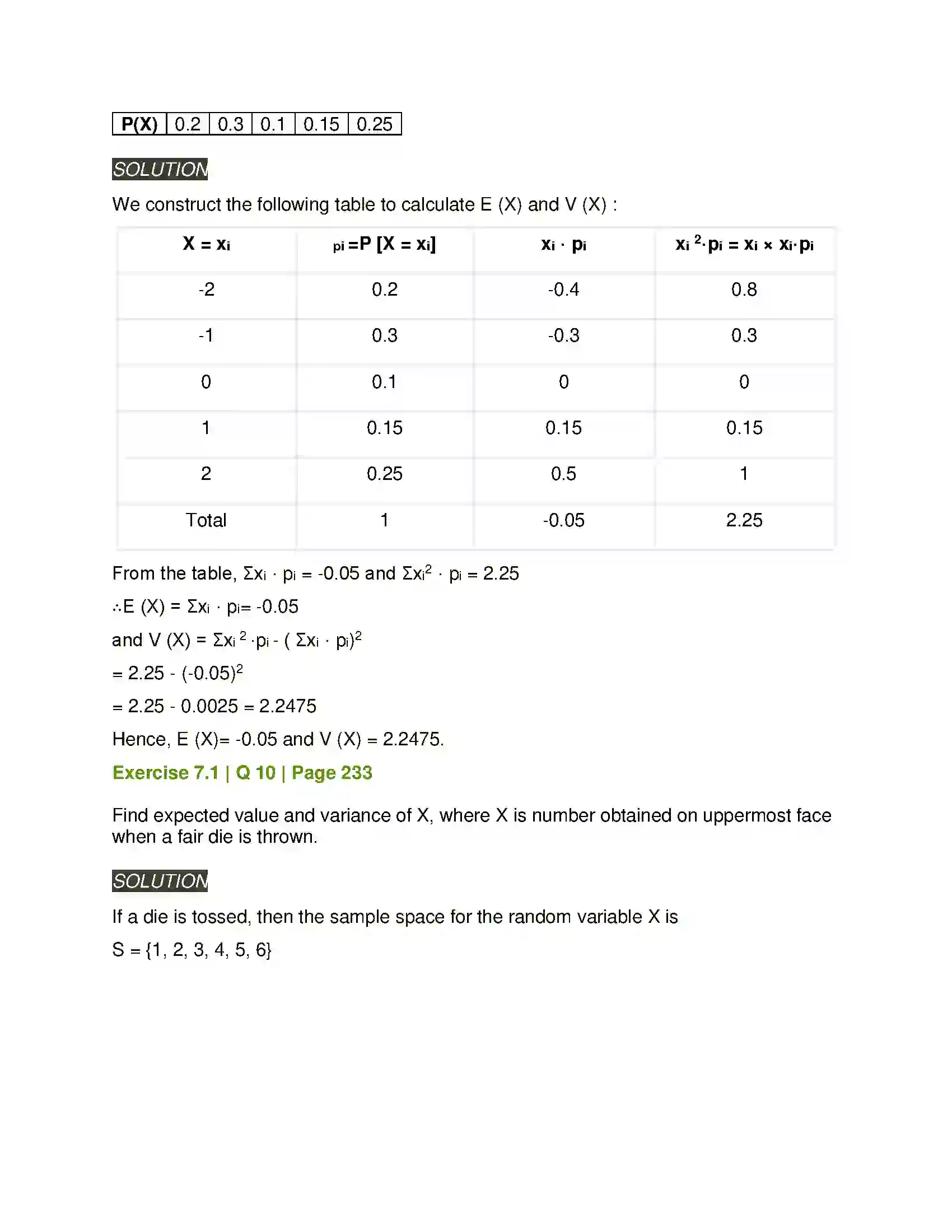 Maharashtra Board Class 12th Mathematics & Statistics-2 (Arts & Science) Probability Distributions Solution 12