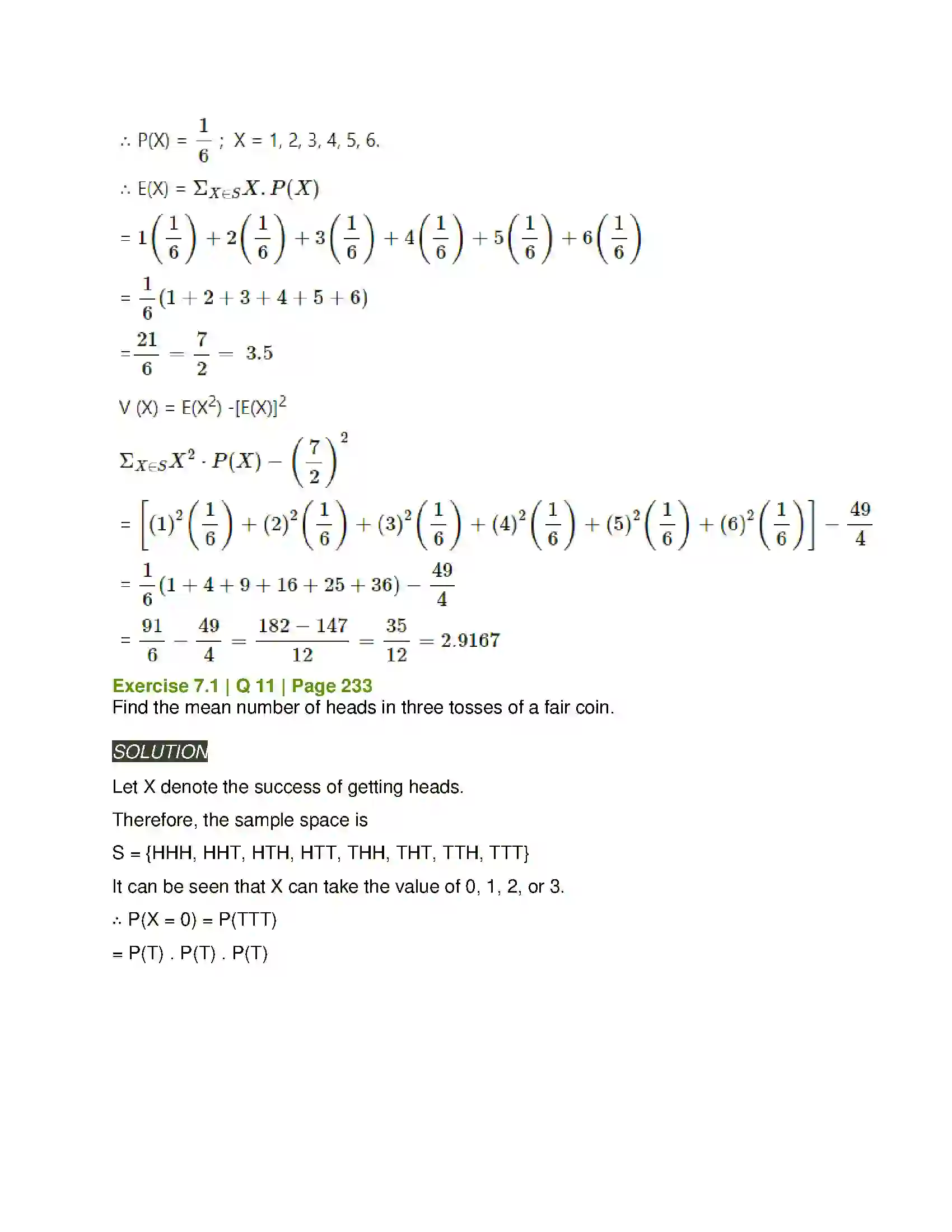 Maharashtra Board Class 12th Mathematics & Statistics-2 (Arts & Science) Probability Distributions Solution 13