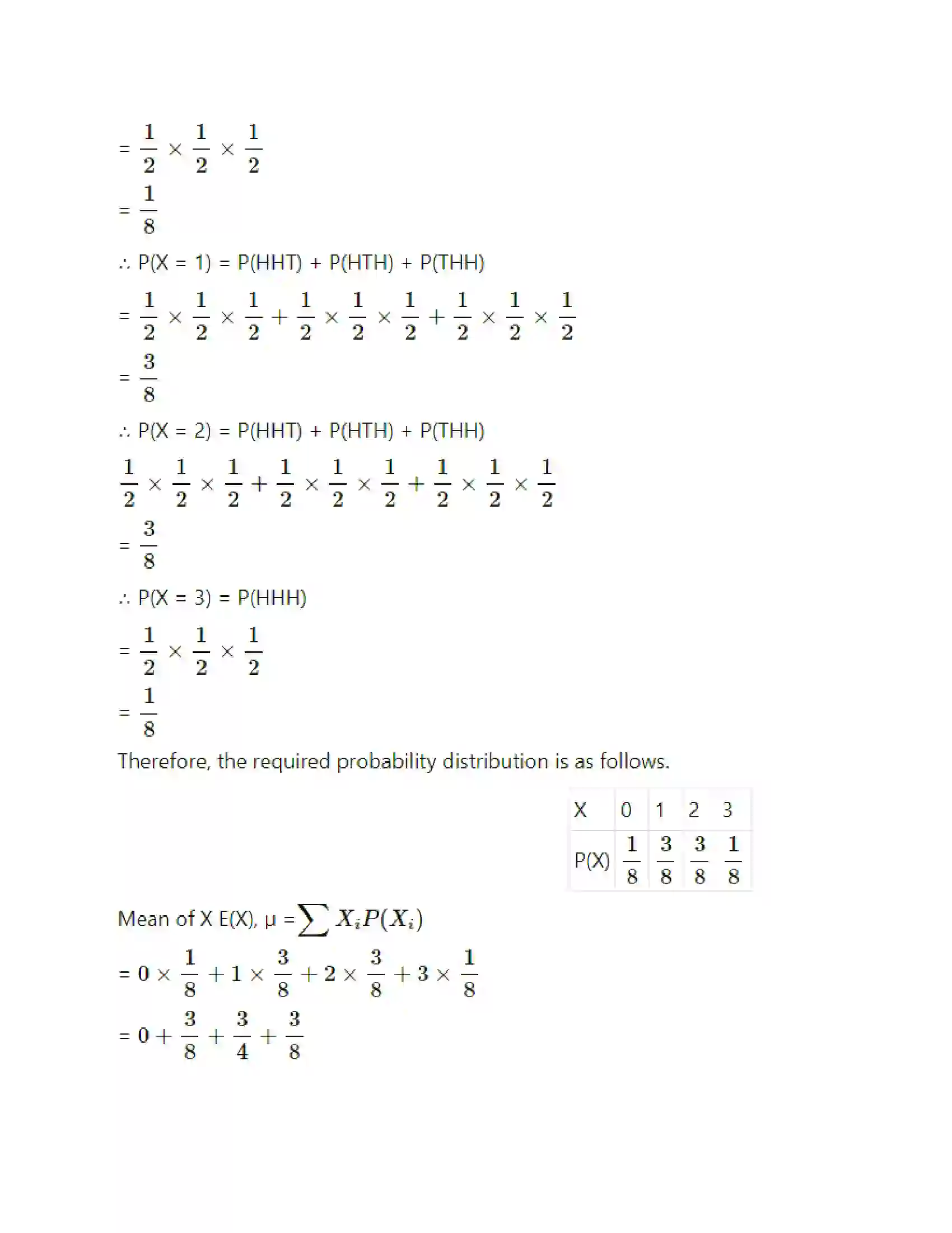 Maharashtra Board Class 12th Mathematics & Statistics-2 (Arts & Science) Probability Distributions Solution 14