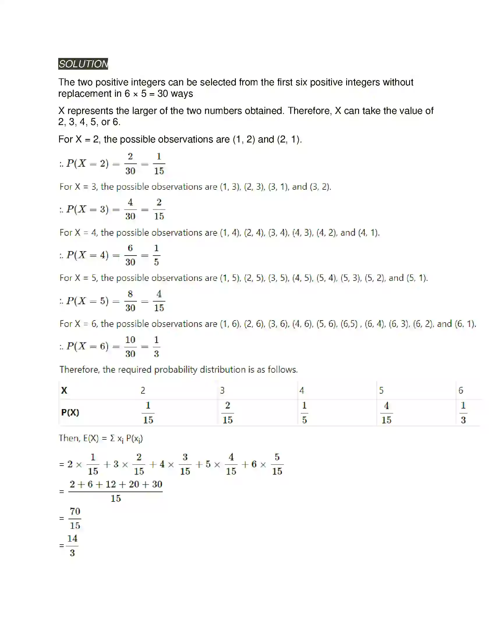 Maharashtra Board Class 12th Mathematics & Statistics-2 (Arts & Science) Probability Distributions Solution 16