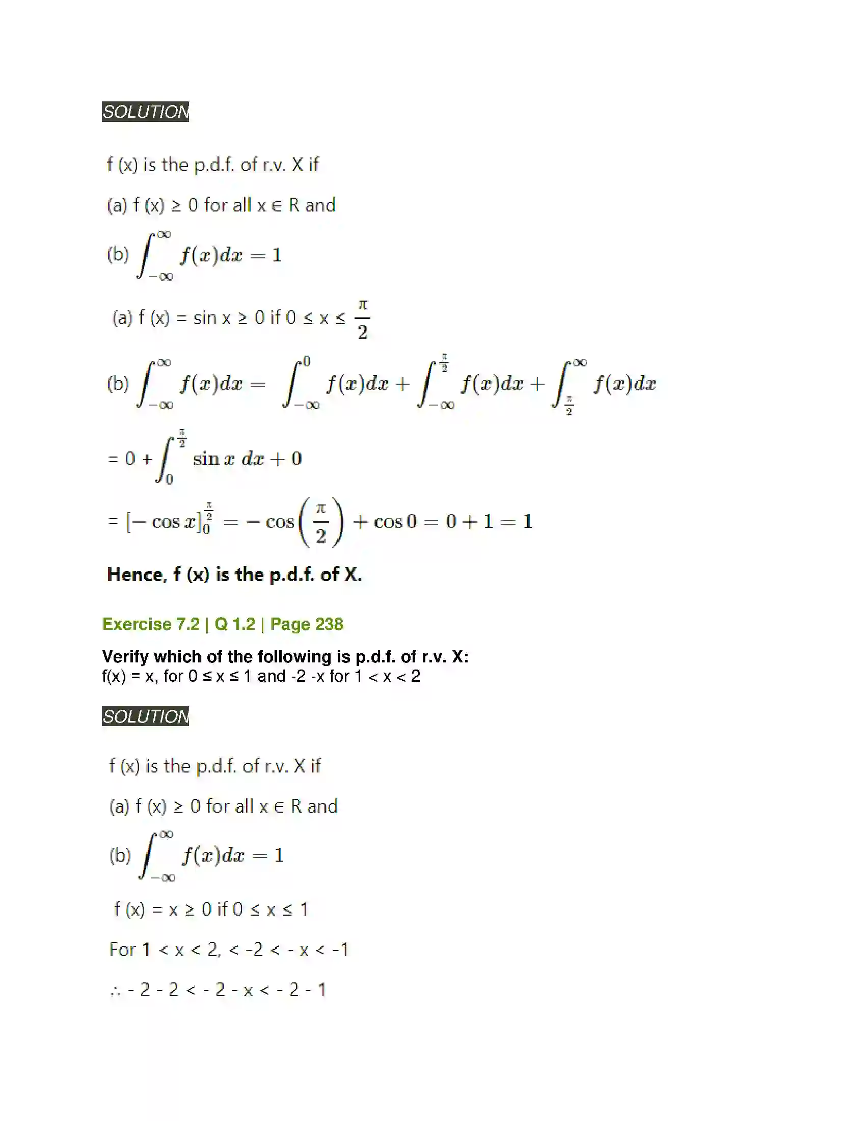 Maharashtra Board Class 12th Mathematics & Statistics-2 (Arts & Science) Probability Distributions Solution 22