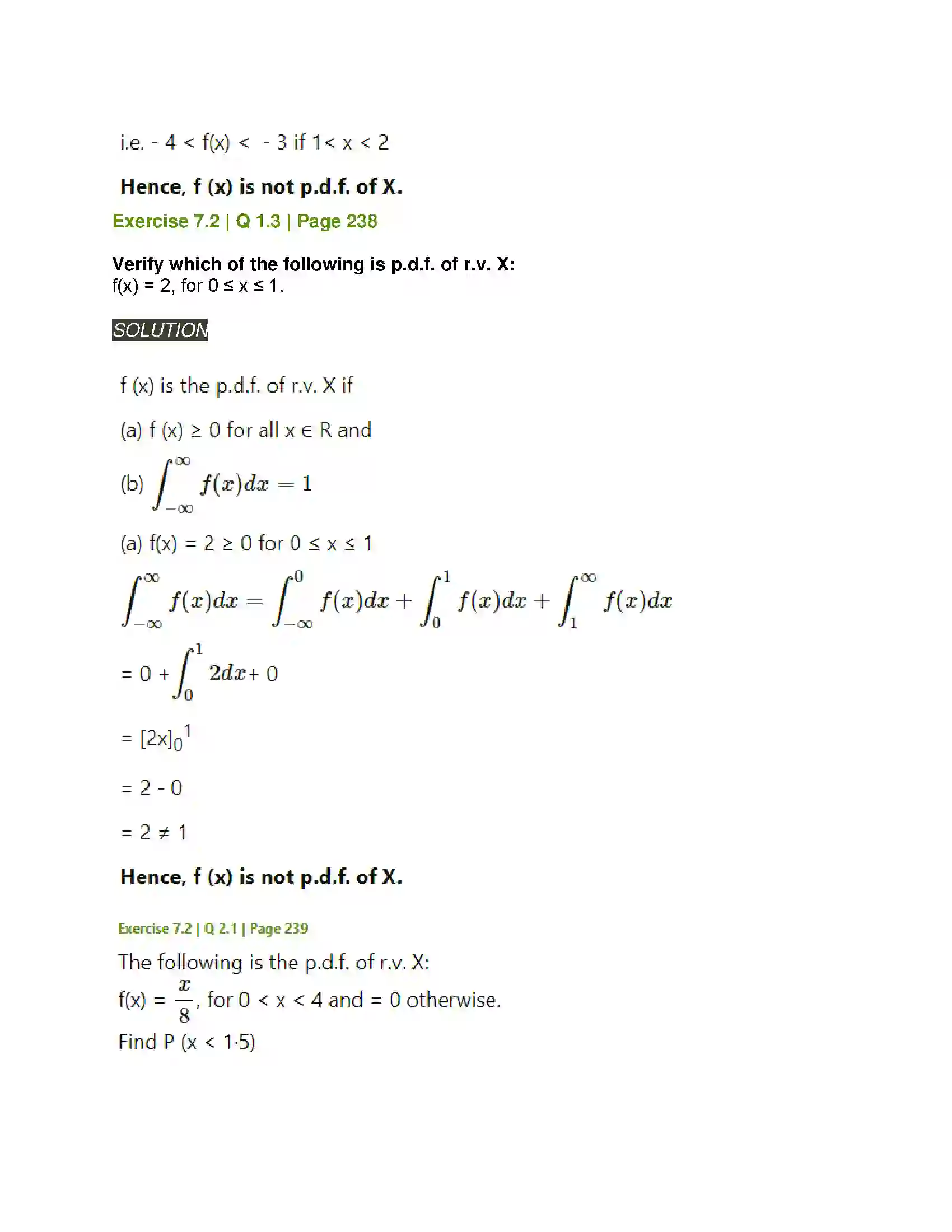 Maharashtra Board Class 12th Mathematics & Statistics-2 (Arts & Science) Probability Distributions Solution 23