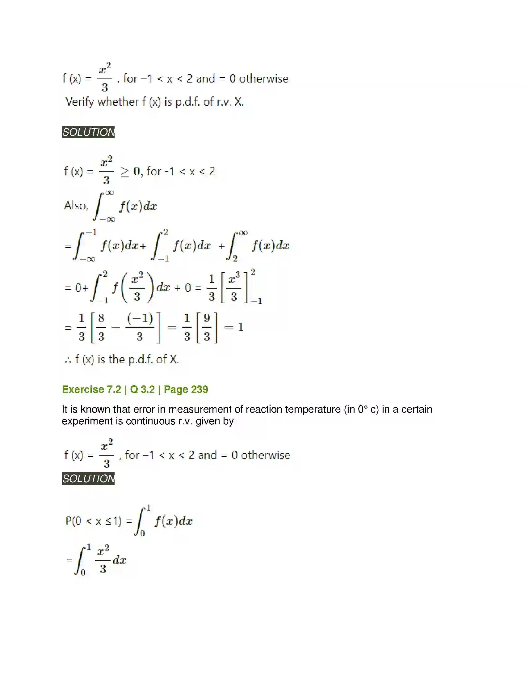 Maharashtra Board Class 12th Mathematics & Statistics-2 (Arts & Science) Probability Distributions Solution 26