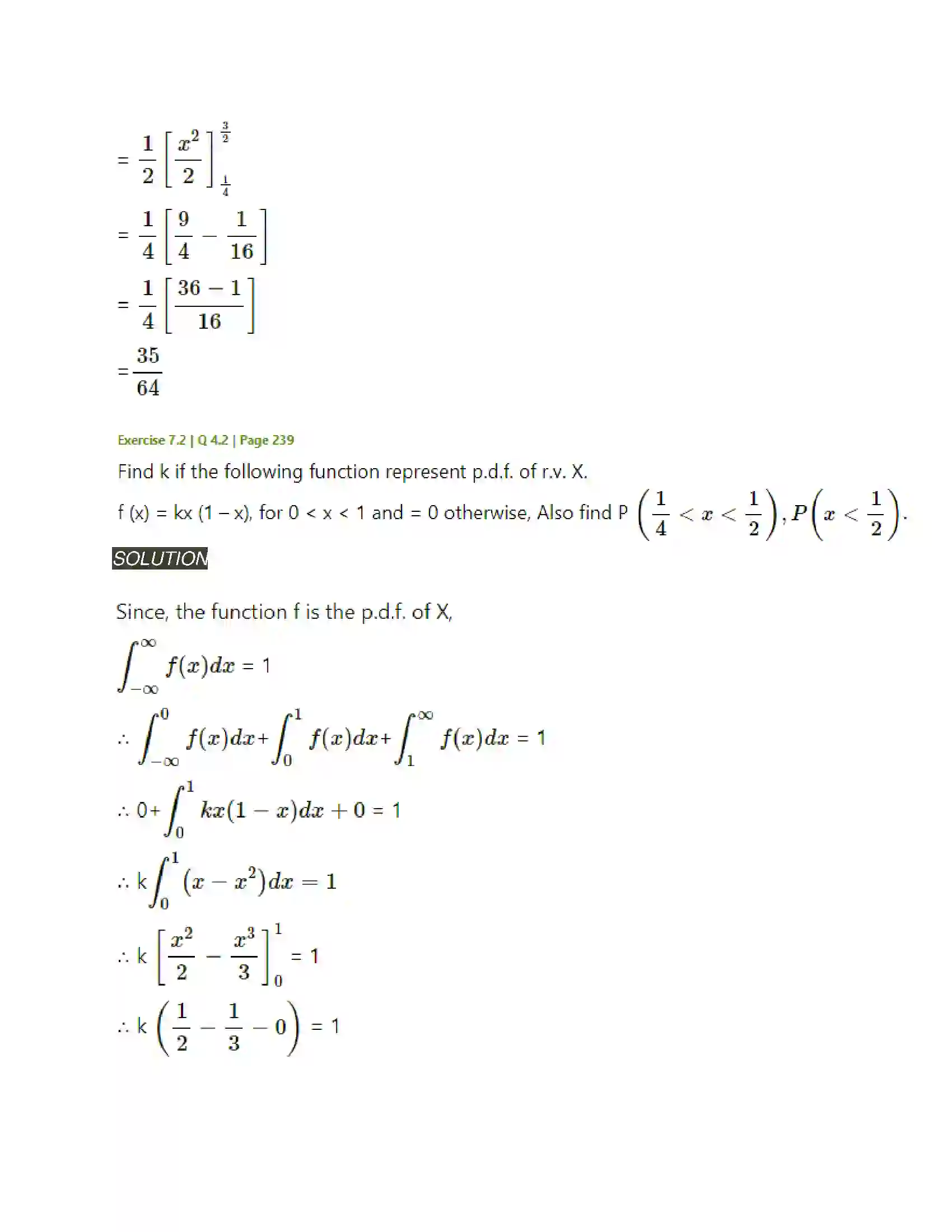 Maharashtra Board Class 12th Mathematics & Statistics-2 (Arts & Science) Probability Distributions Solution 29