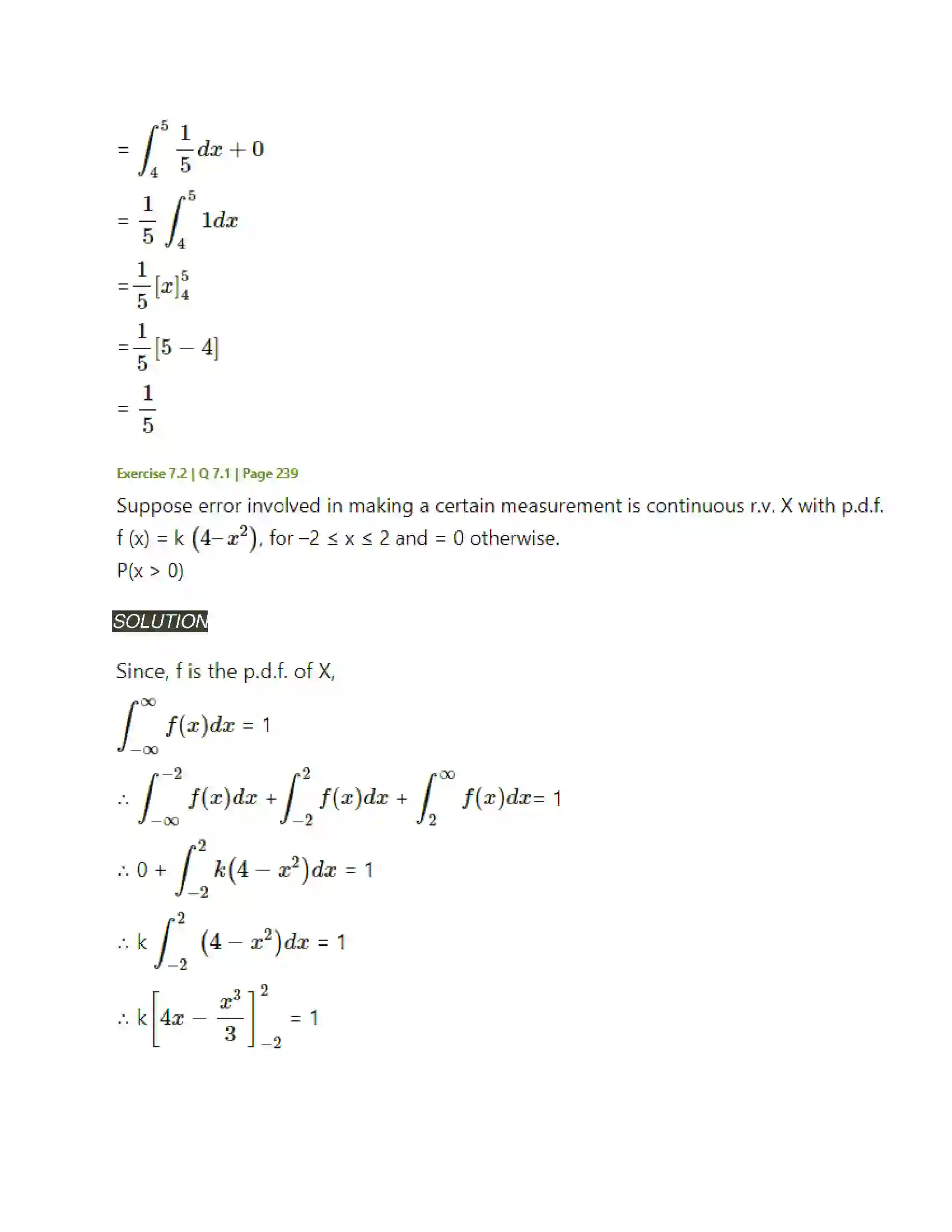 Maharashtra Board Class 12th Mathematics & Statistics-2 (Arts & Science) Probability Distributions Solution 36