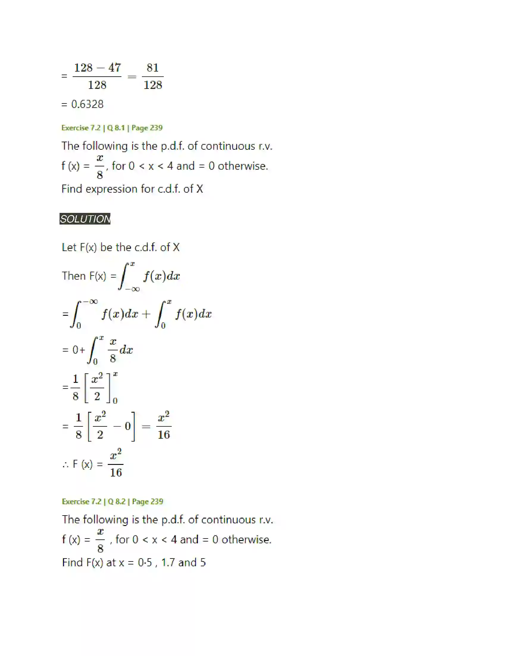 Maharashtra Board Class 12th Mathematics & Statistics-2 (Arts & Science) Probability Distributions Solution 42