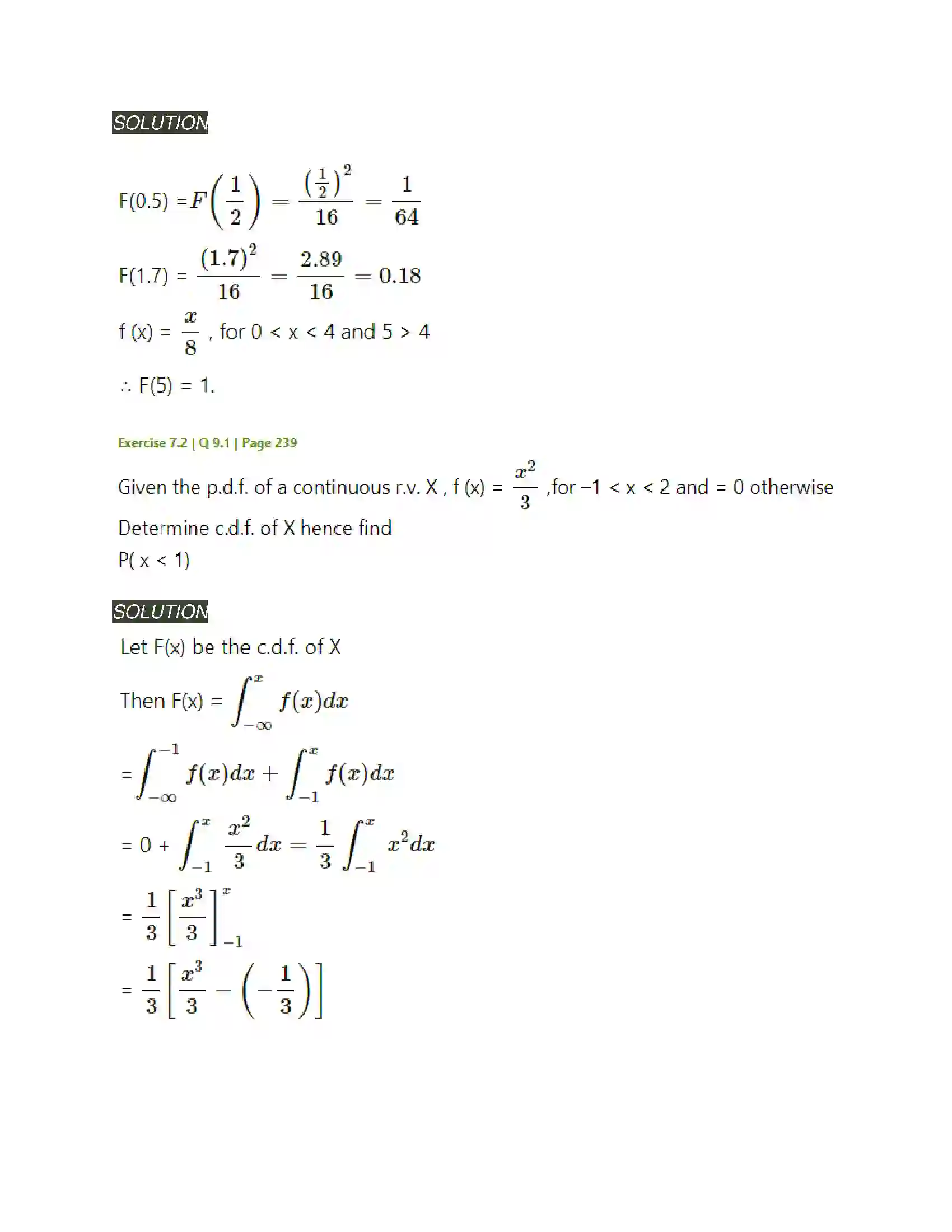 Maharashtra Board Class 12th Mathematics & Statistics-2 (Arts & Science) Probability Distributions Solution 43