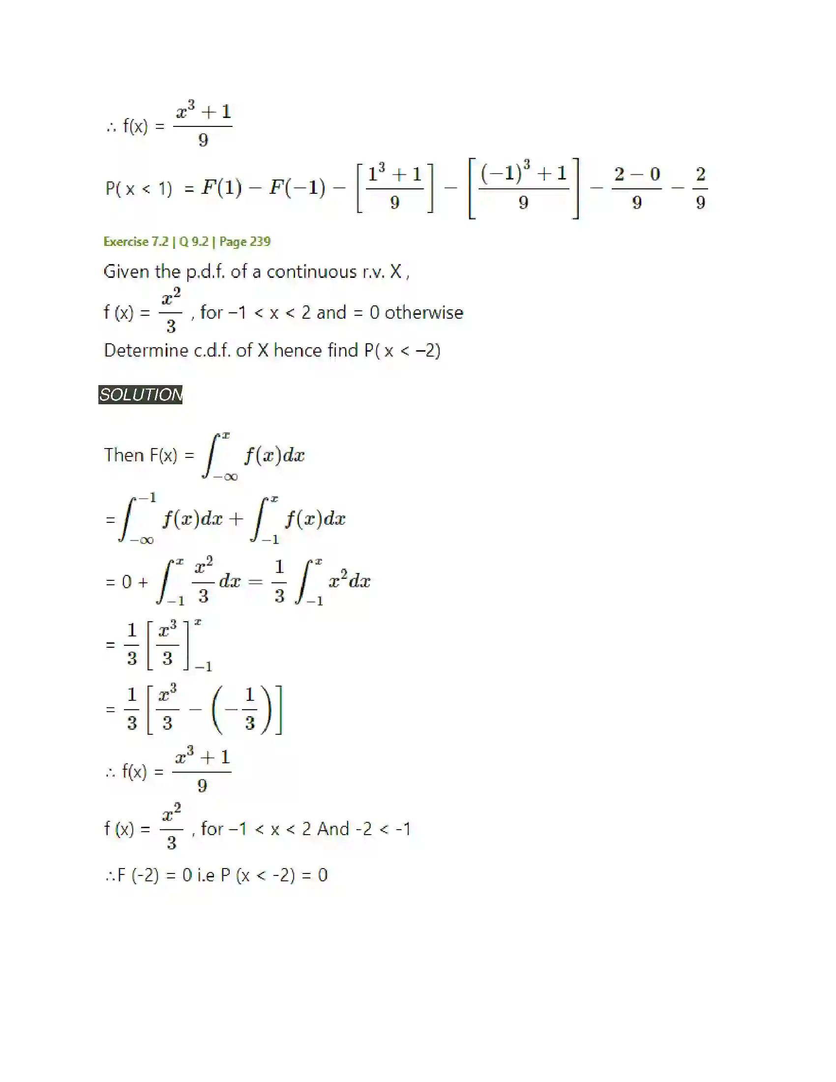 Maharashtra Board Class 12th Mathematics & Statistics-2 (Arts & Science) Probability Distributions Solution 44