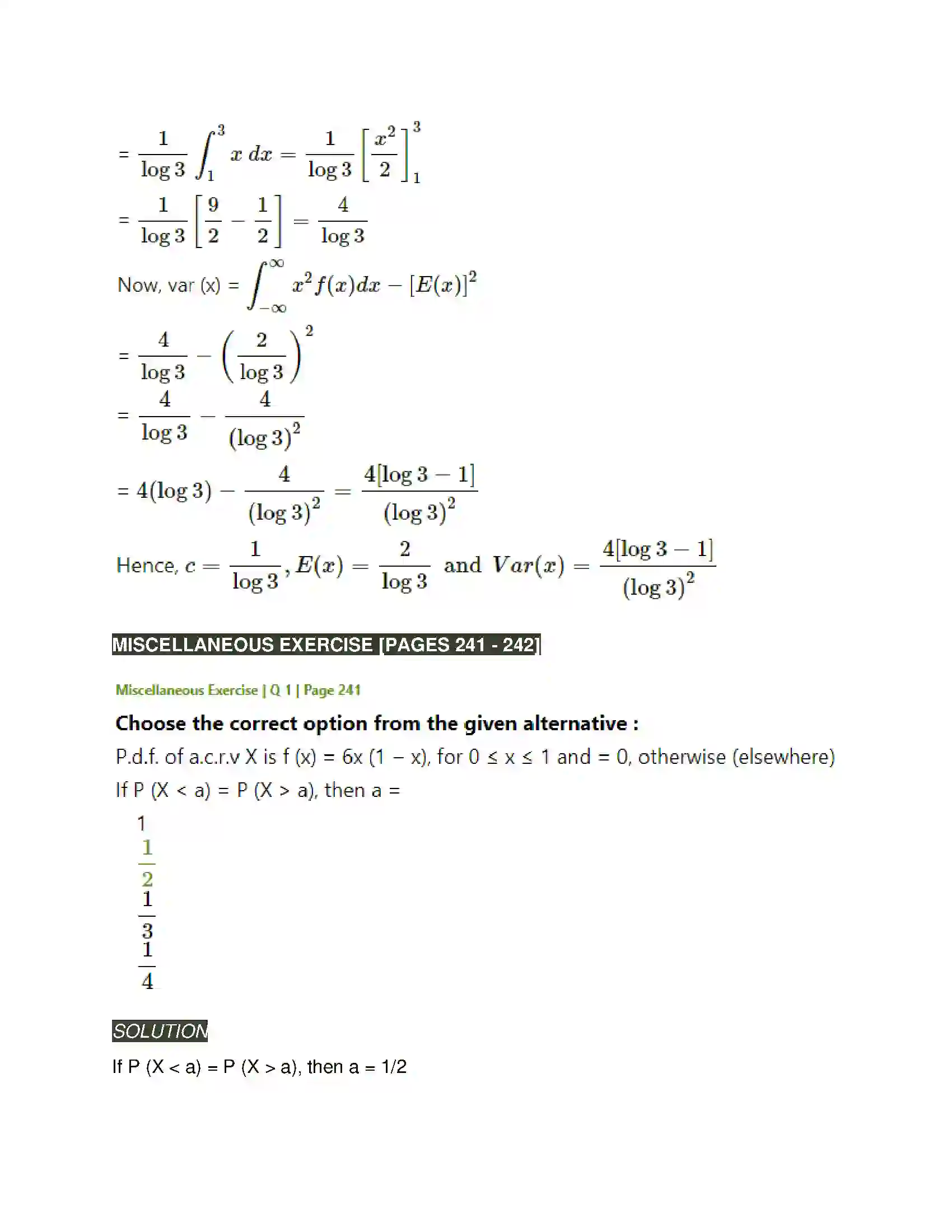 Maharashtra Board Class 12th Mathematics & Statistics-2 (Arts & Science) Probability Distributions Solution 48
