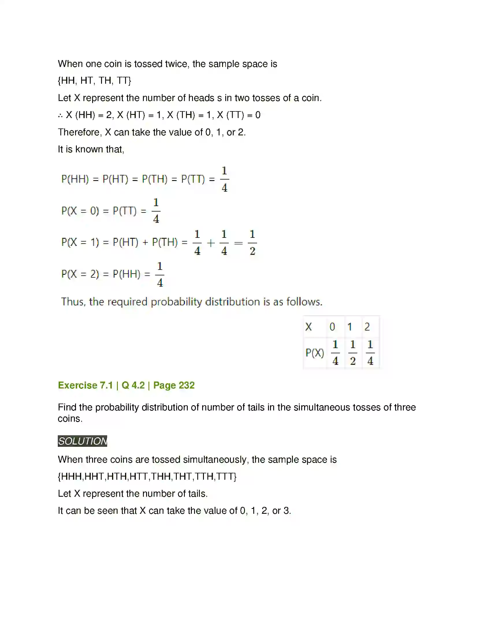 Maharashtra Board Class 12th Mathematics & Statistics-2 (Arts & Science) Probability Distributions Solution 5