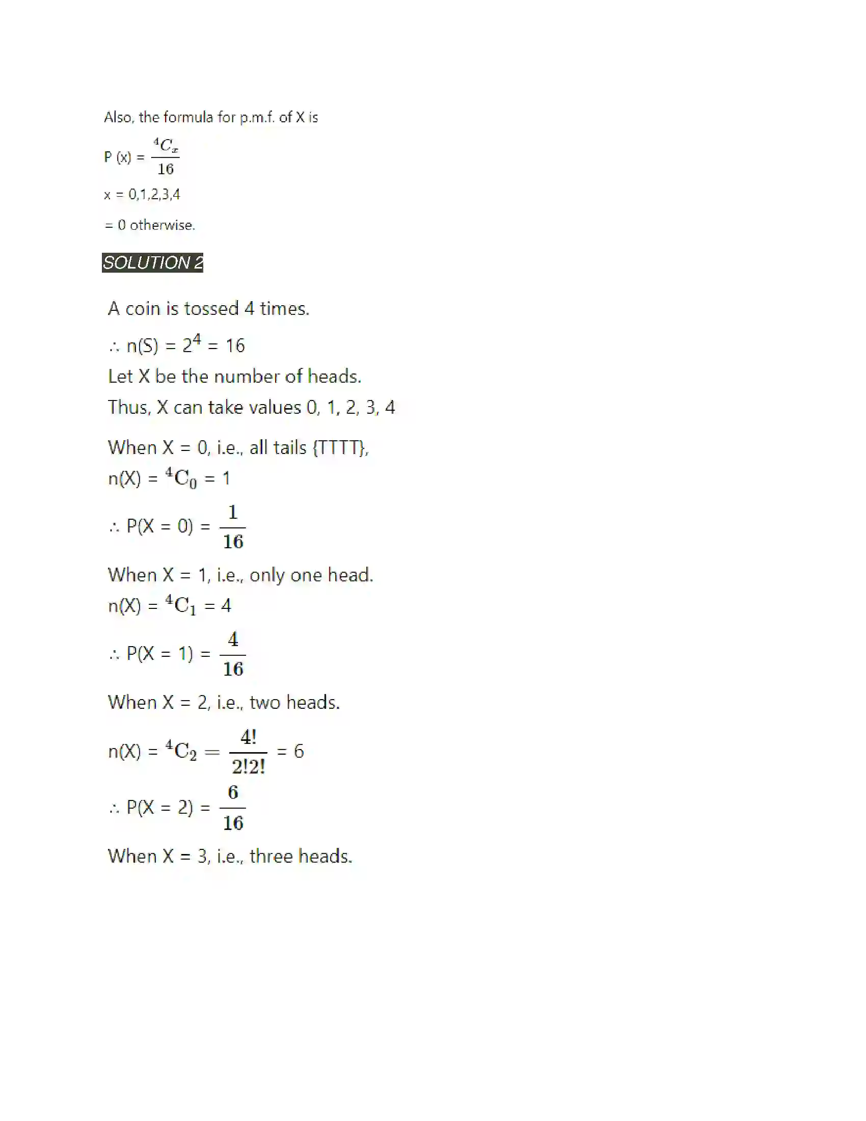 Maharashtra Board Class 12th Mathematics & Statistics-2 (Arts & Science) Probability Distributions Solution 62