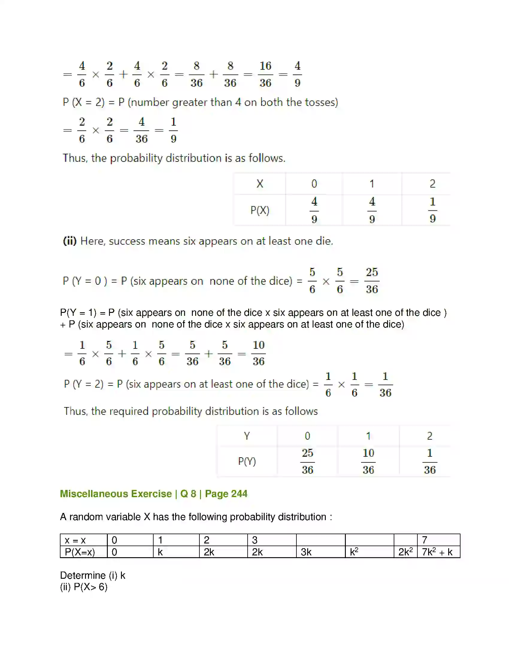 Maharashtra Board Class 12th Mathematics & Statistics-2 (Arts & Science) Probability Distributions Solution 64