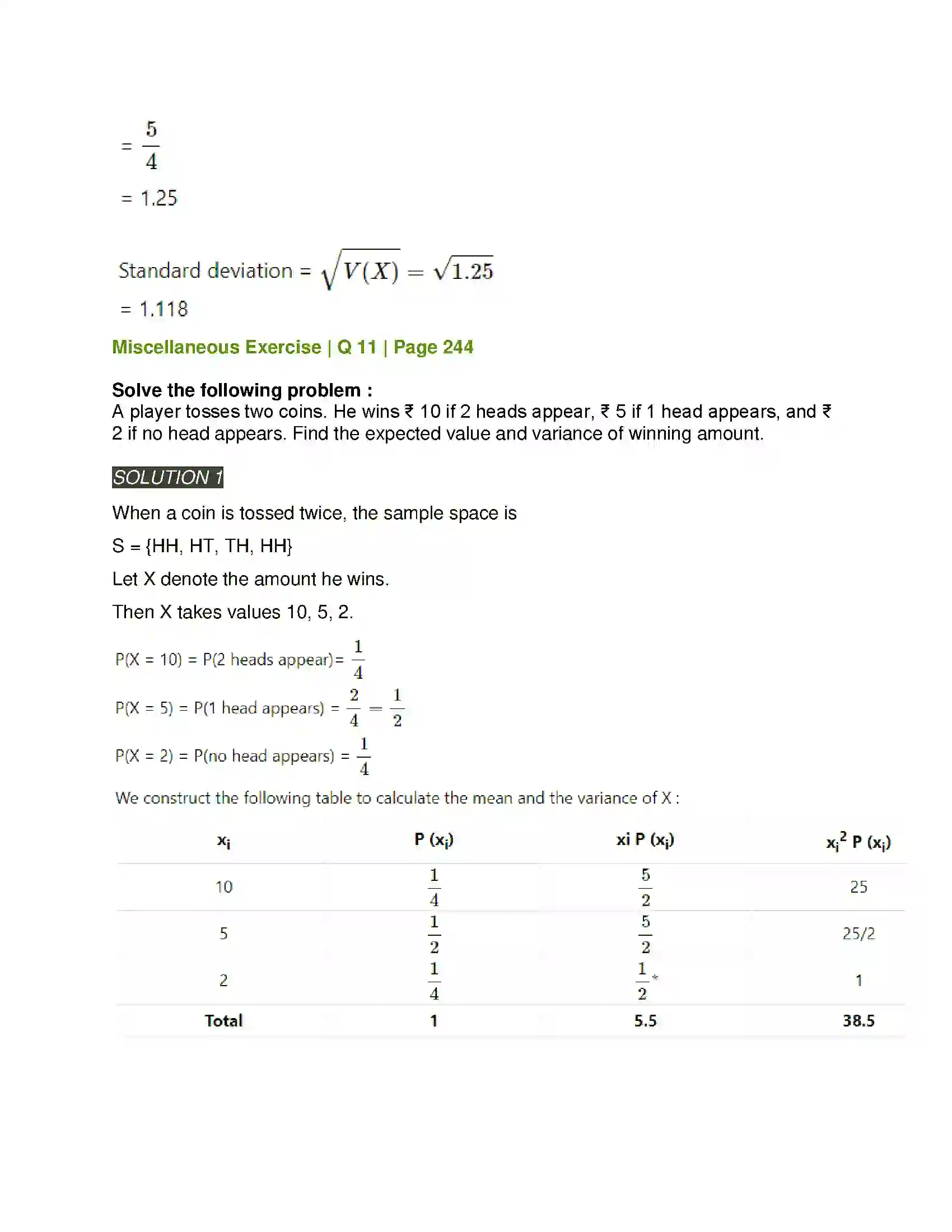 Maharashtra Board Class 12th Mathematics & Statistics-2 (Arts & Science) Probability Distributions Solution 73