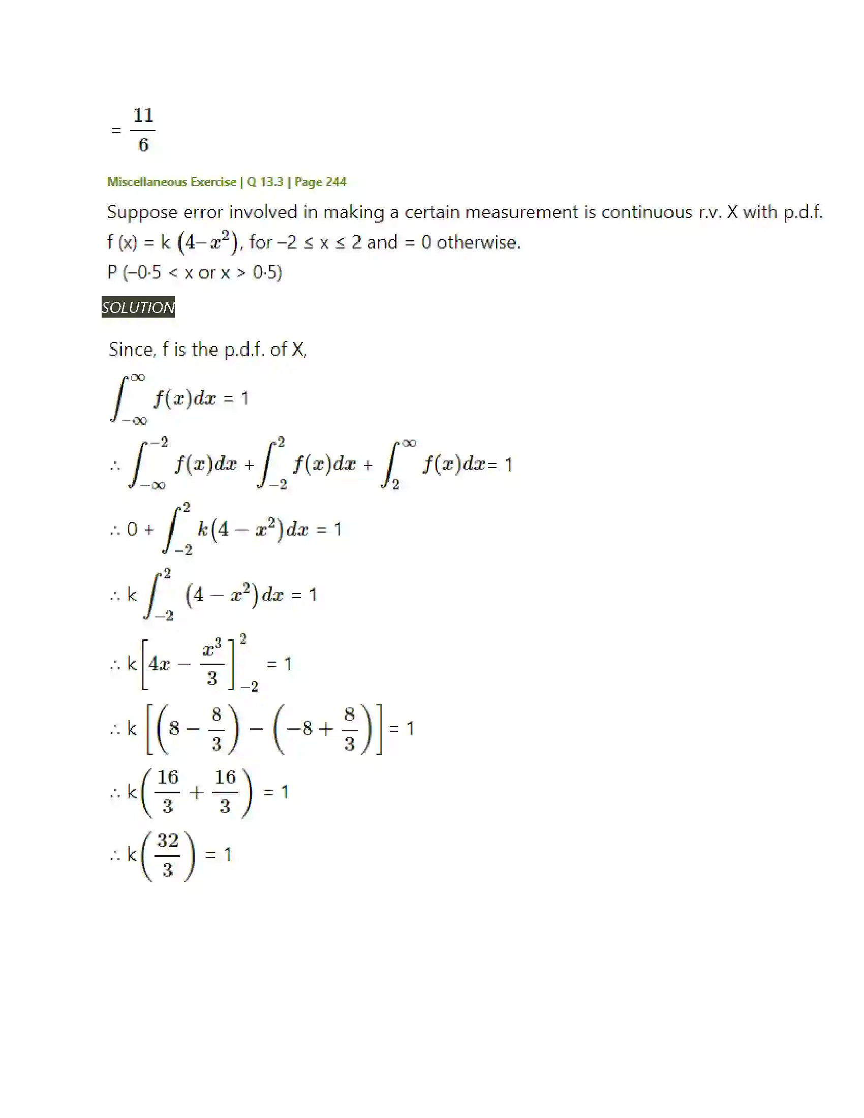 Maharashtra Board Class 12th Mathematics & Statistics-2 (Arts & Science) Probability Distributions Solution 80