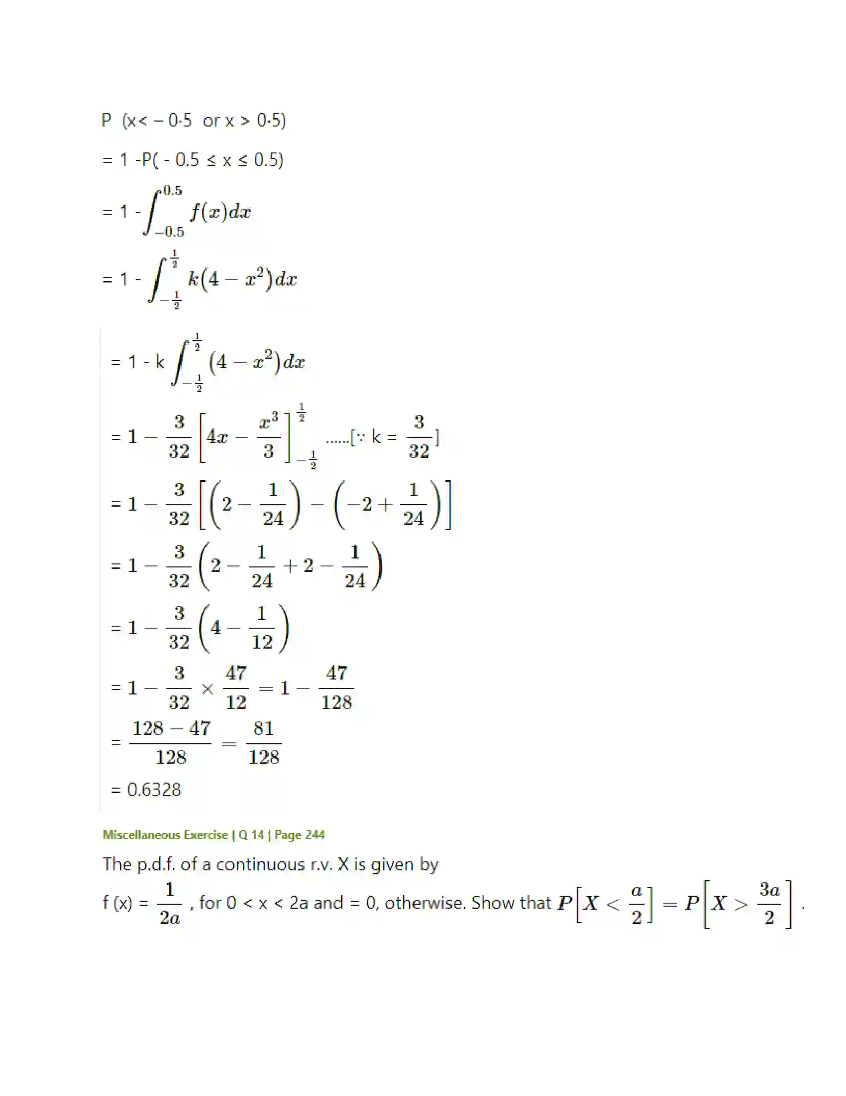 Maharashtra Board Class 12th Mathematics & Statistics-2 (Arts & Science) Probability Distributions Solution 82
