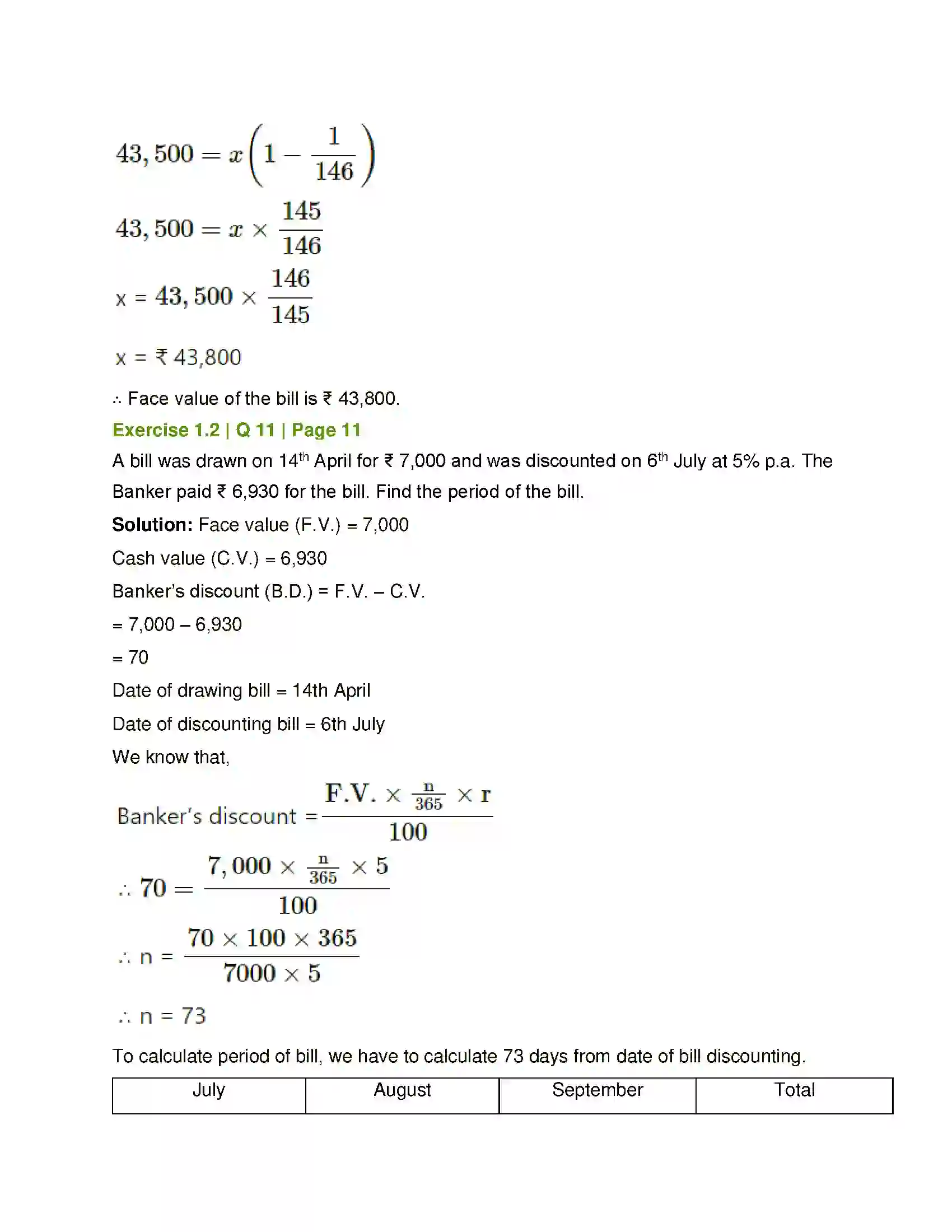 Maharashtra Board Class 12th Mathematics & Statistics-2 (Commerce) Commission, Brokerage and Discount Solution 23