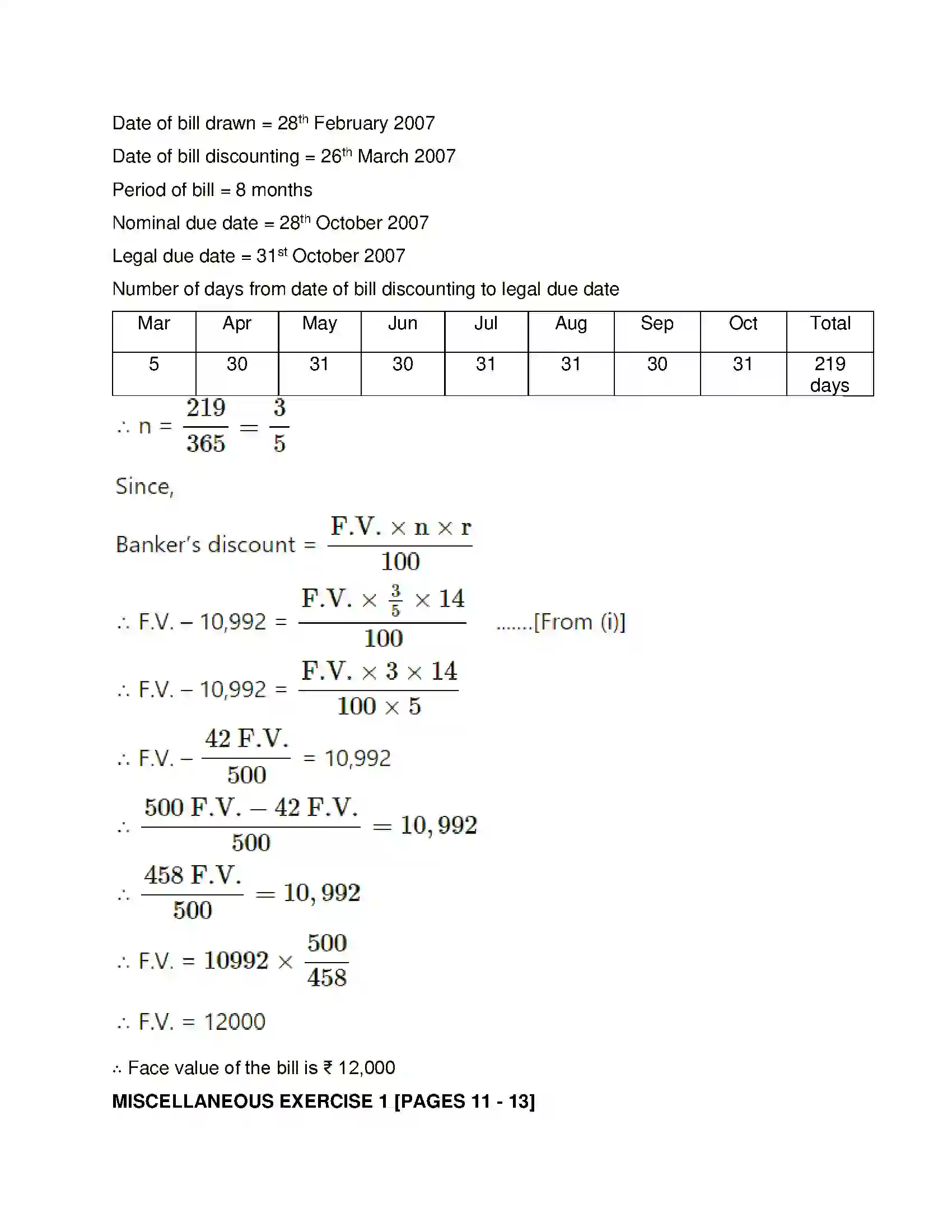 Maharashtra Board Class 12th Mathematics & Statistics-2 (Commerce) Commission, Brokerage and Discount Solution 28