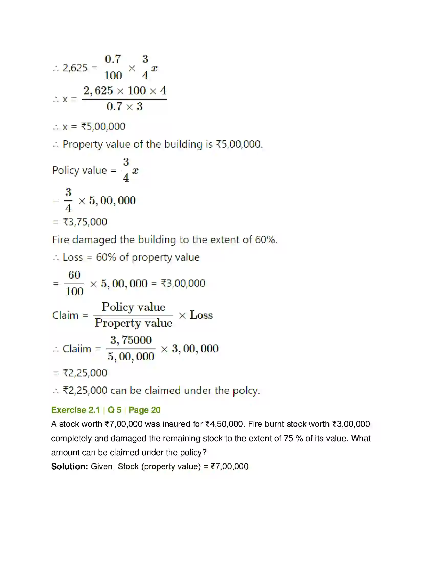 Maharashtra Board Class 12th Mathematics & Statistics-2 (Commerce) Insurance and Annuity Solution 4
