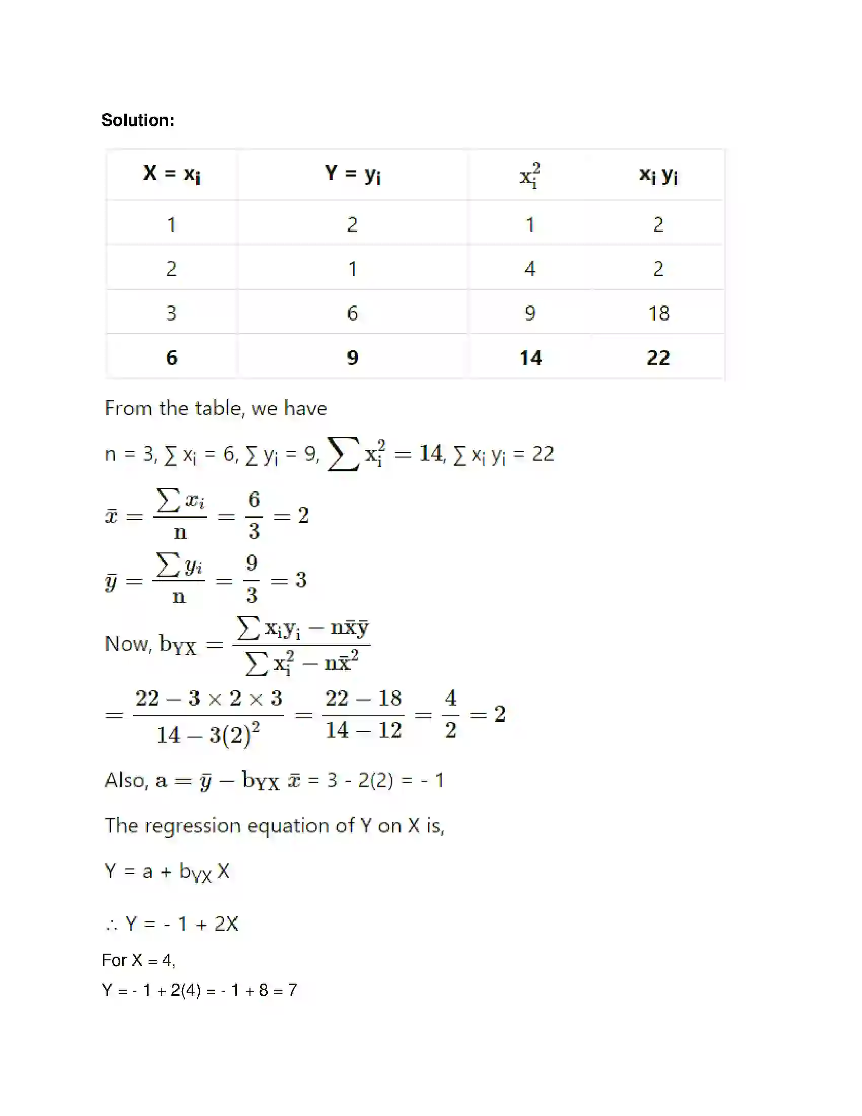Maharashtra Board Class 12th Mathematics & Statistics-2 (Commerce) Linear Regression Solution 18