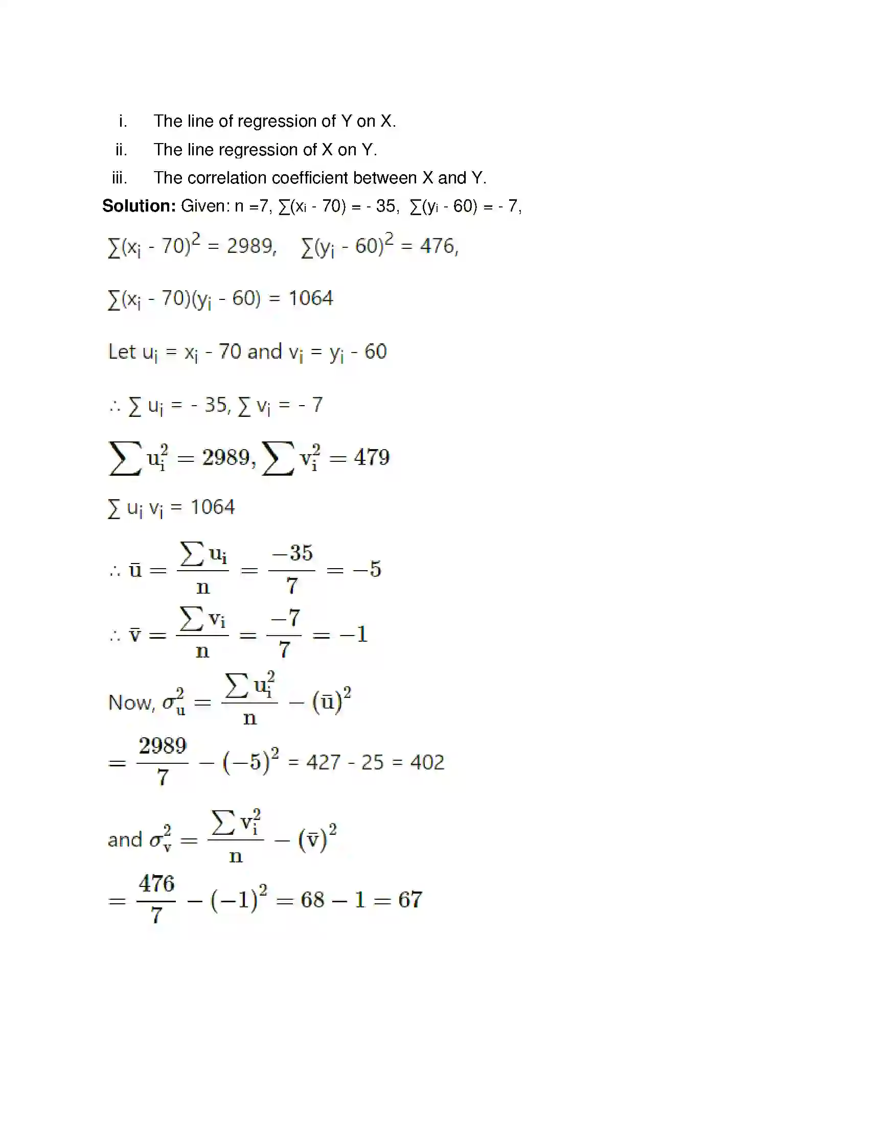 Maharashtra Board Class 12th Mathematics & Statistics-2 (Commerce) Linear Regression Solution 26