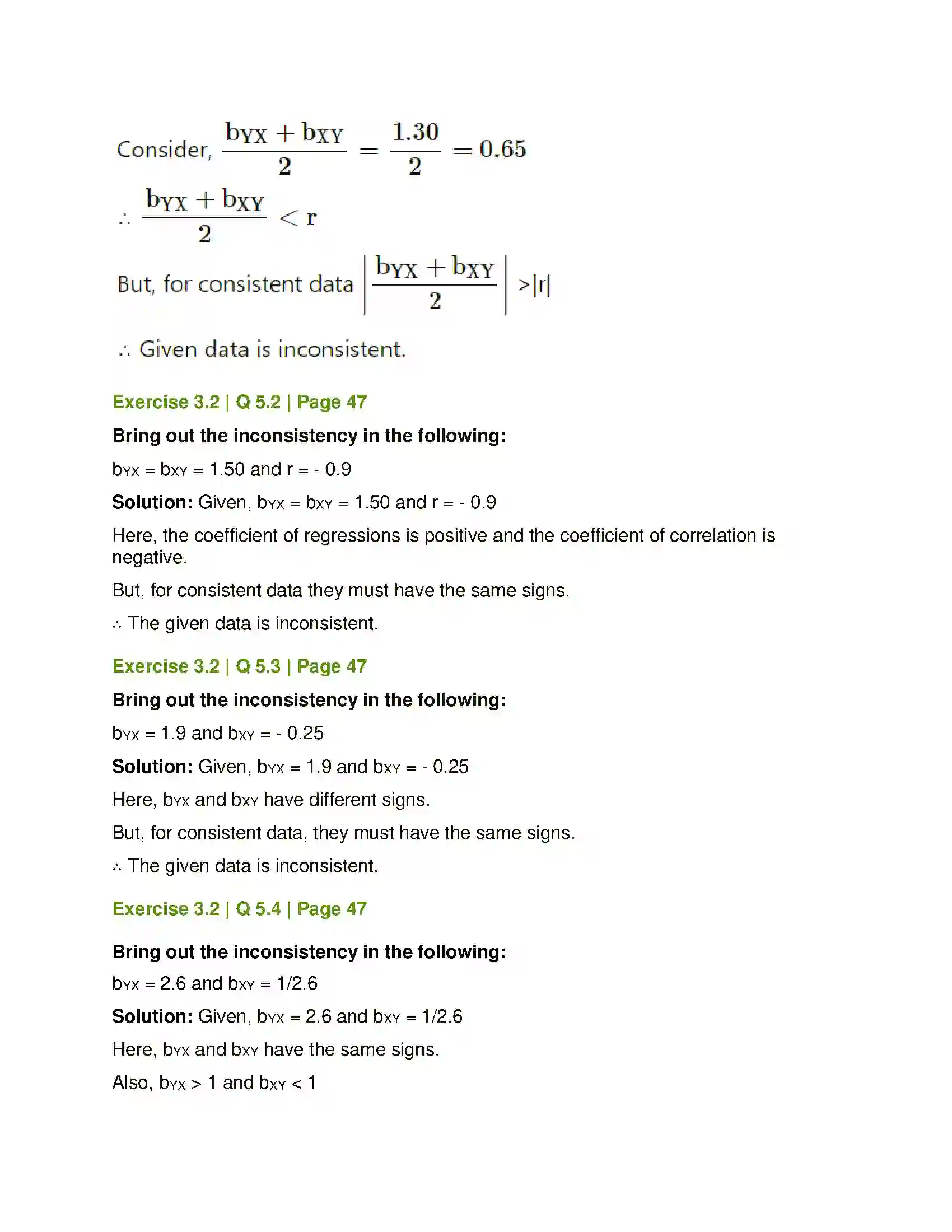 Maharashtra Board Class 12th Mathematics & Statistics-2 (Commerce) Linear Regression Solution 30