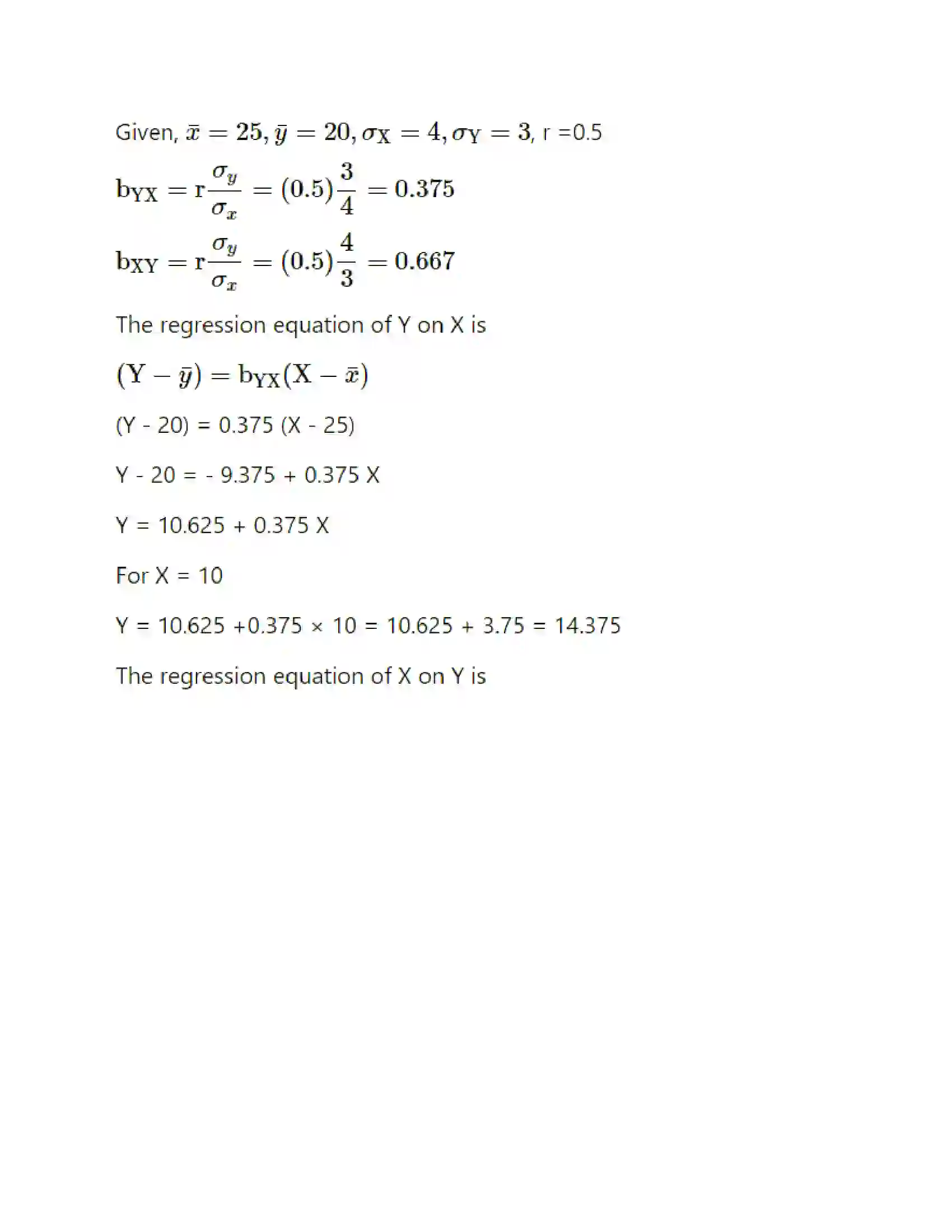 Maharashtra Board Class 12th Mathematics & Statistics-2 (Commerce) Linear Regression Solution 32
