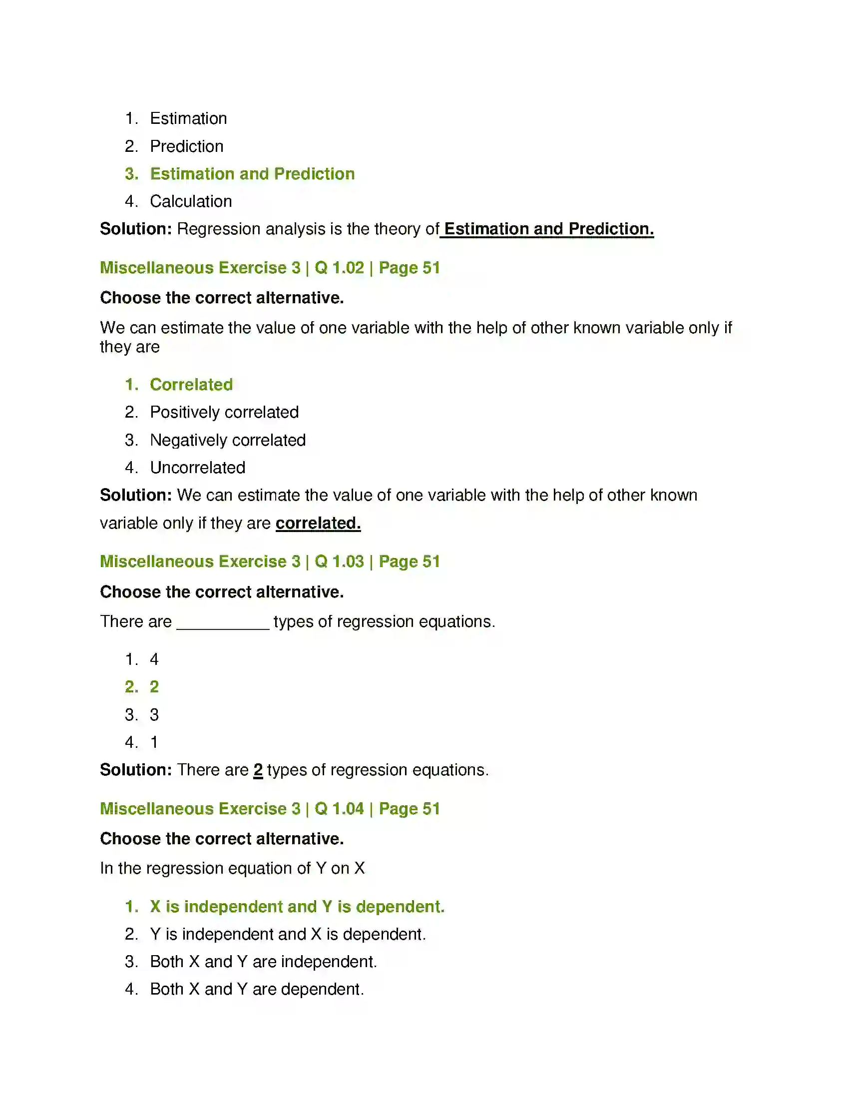 Maharashtra Board Class 12th Mathematics & Statistics-2 (Commerce) Linear Regression Solution 66