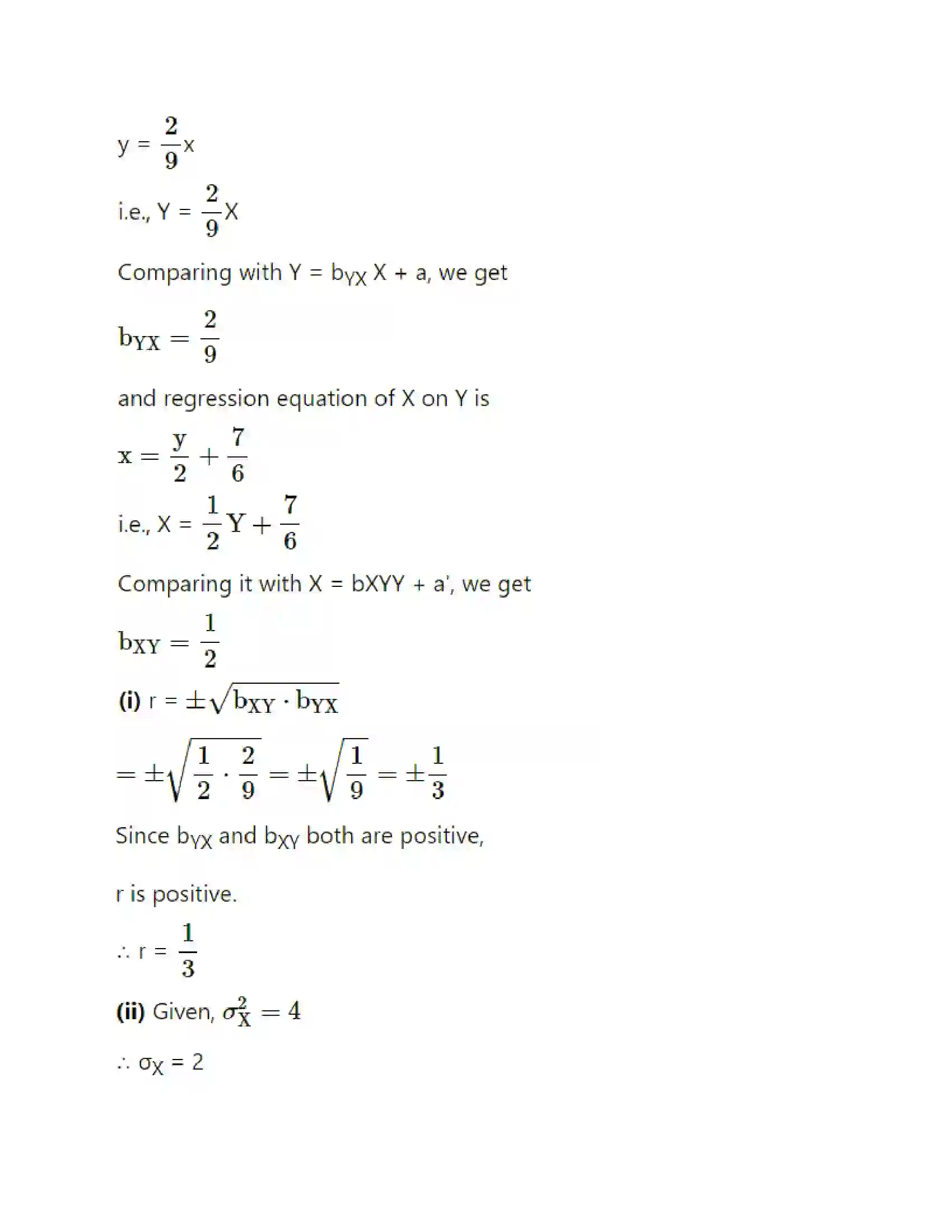 Maharashtra Board Class 12th Mathematics & Statistics-2 (Commerce) Linear Regression Solution 83
