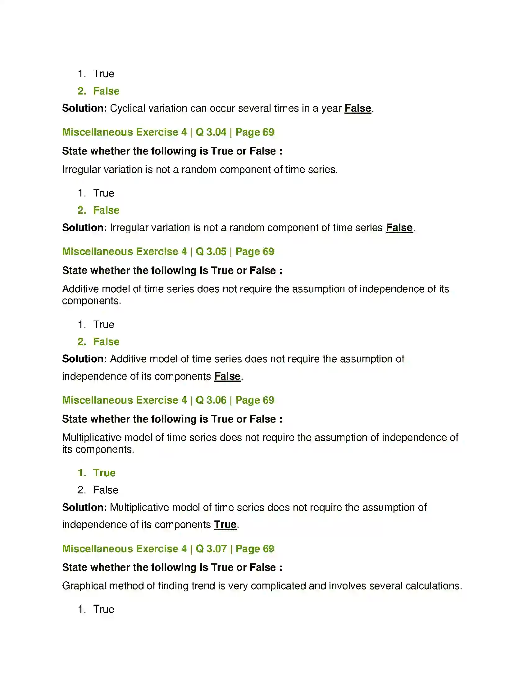 Maharashtra Board Class 12th Mathematics & Statistics-2 (Commerce) Time Series Solution 16