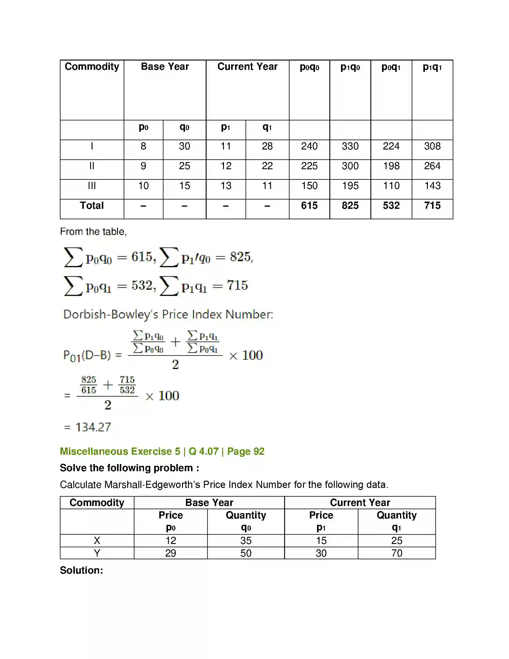 Maharashtra Board Class 12th Mathematics & Statistics-2 (Commerce) Index Numbers Solution 55