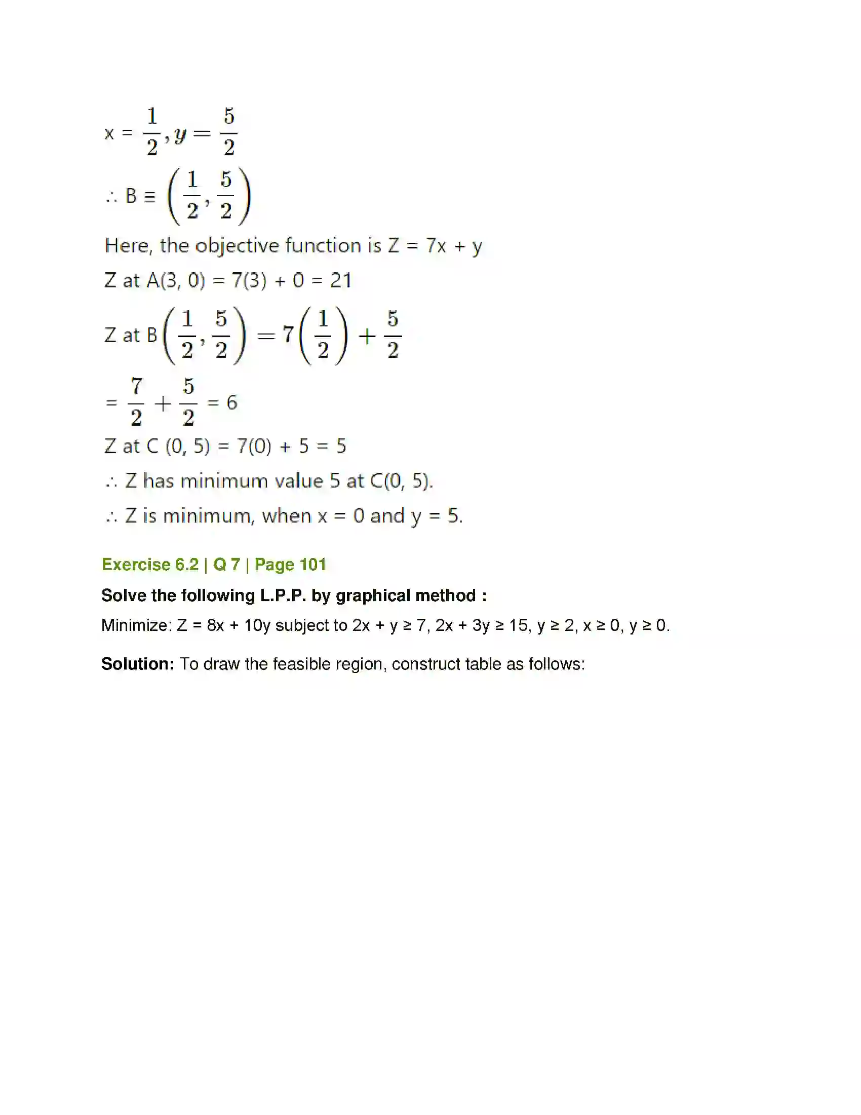Maharashtra Board Class 12th Mathematics & Statistics-2 (Commerce) Linear Programming Solution 18