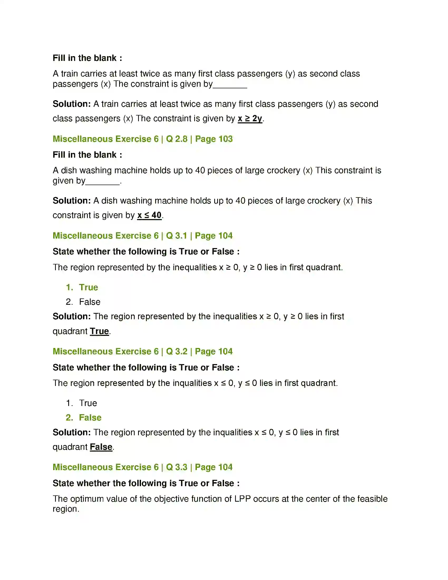 Maharashtra Board Class 12th Mathematics & Statistics-2 (Commerce) Linear Programming Solution 35