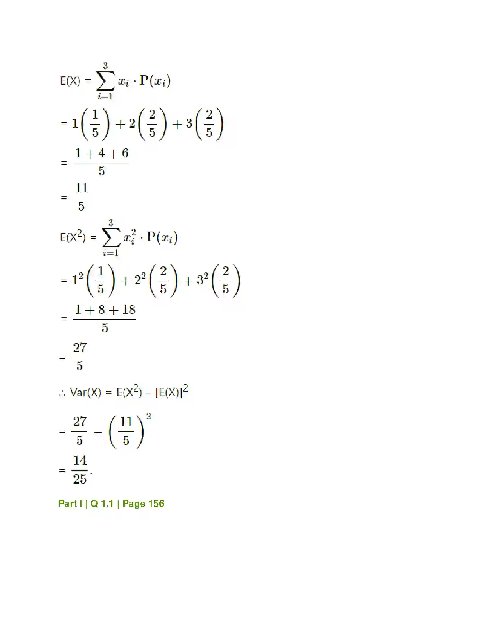 Maharashtra Board Class 12th Mathematics & Statistics-2 (Commerce) Probability Distributions Solution 107
