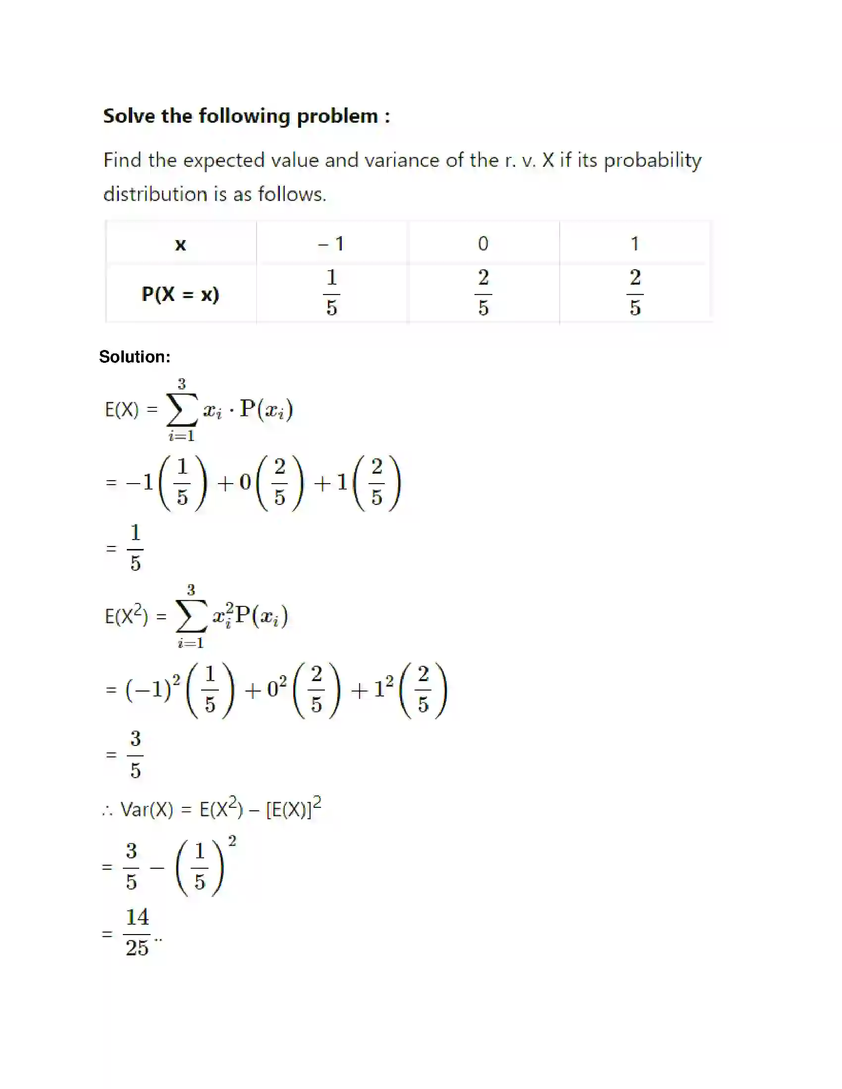 Maharashtra Board Class 12th Mathematics & Statistics-2 (Commerce) Probability Distributions Solution 108