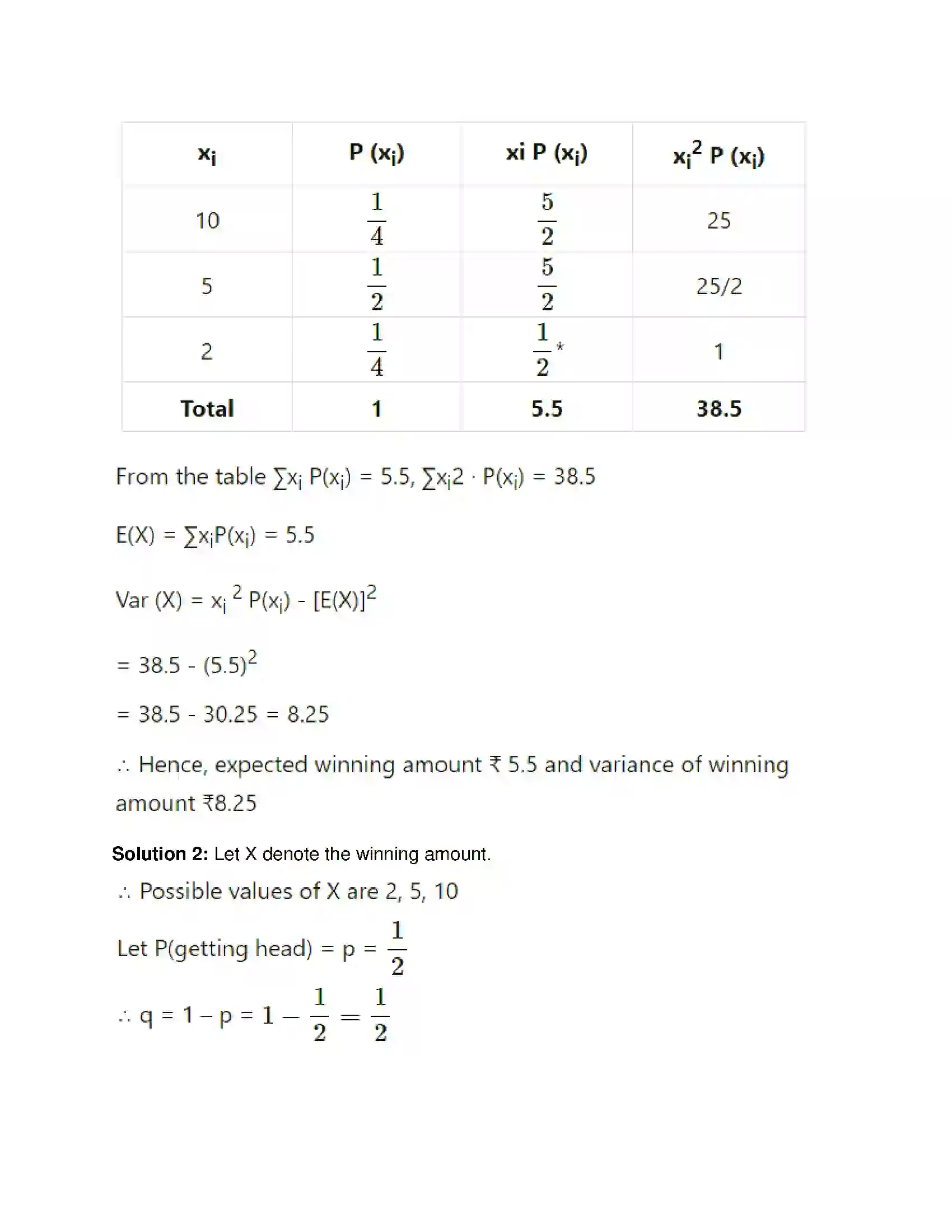 Maharashtra Board Class 12th Mathematics & Statistics-2 (Commerce) Probability Distributions Solution 113