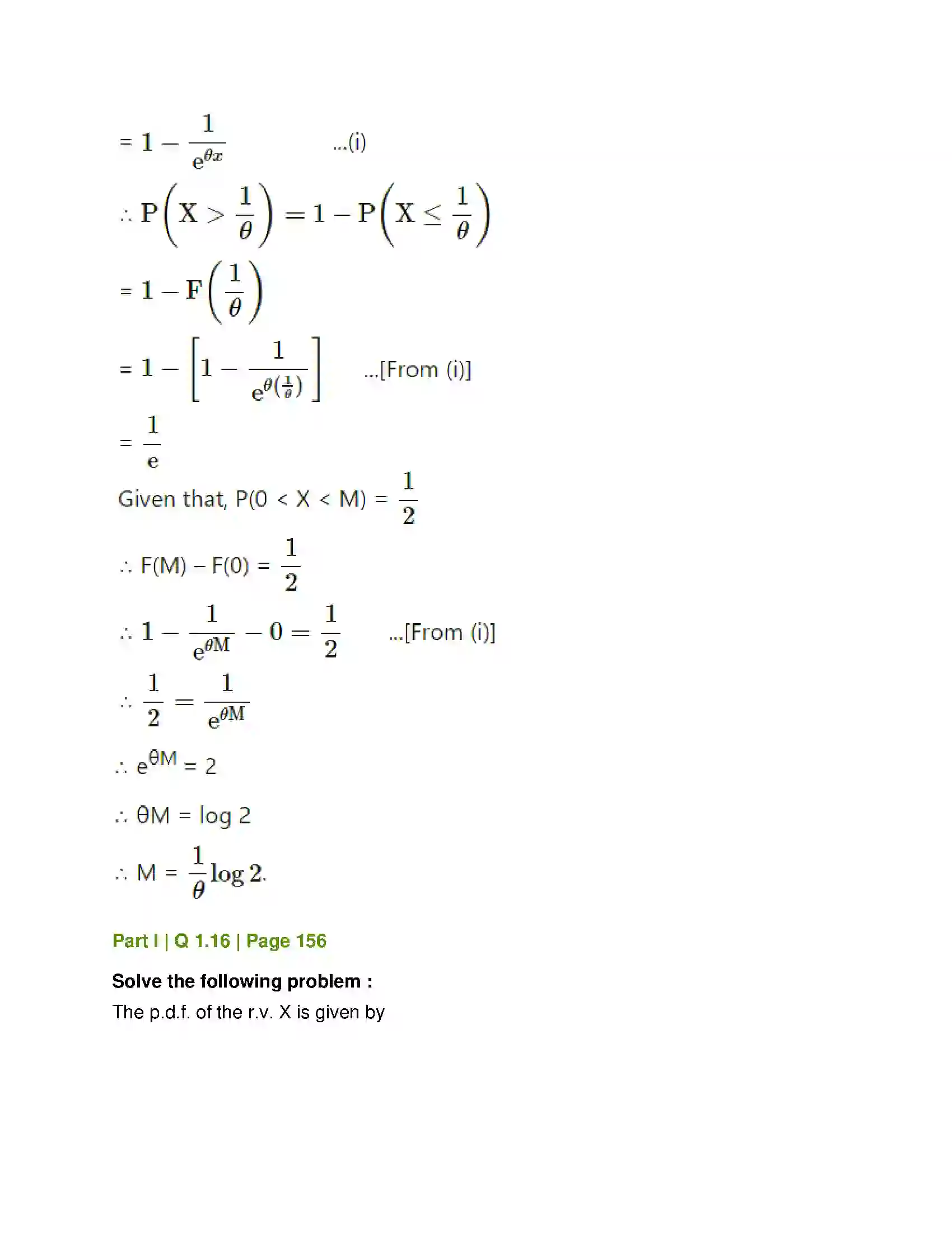 Maharashtra Board Class 12th Mathematics & Statistics-2 (Commerce) Probability Distributions Solution 124