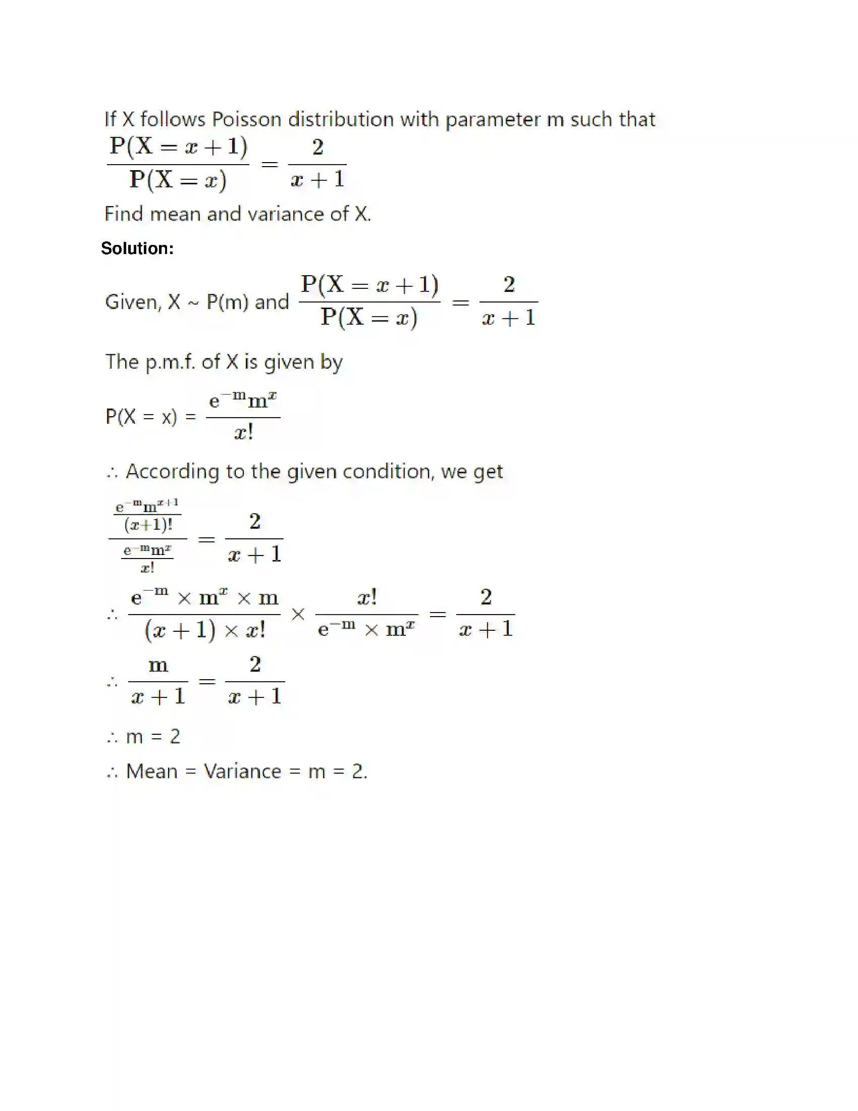 Maharashtra Board Class 12th Mathematics & Statistics-2 (Commerce) Probability Distributions Solution 143