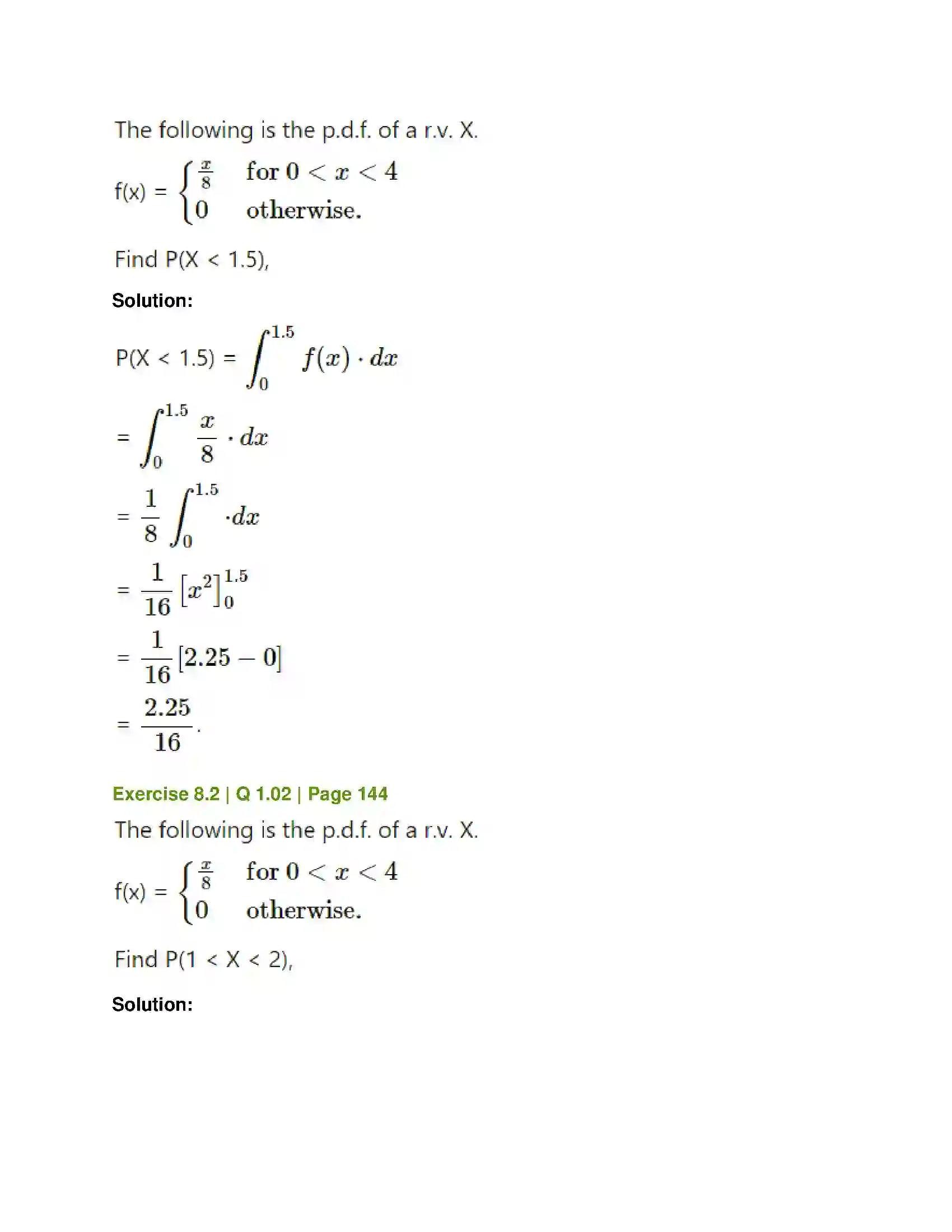 Maharashtra Board Class 12th Mathematics & Statistics-2 (Commerce) Probability Distributions Solution 22