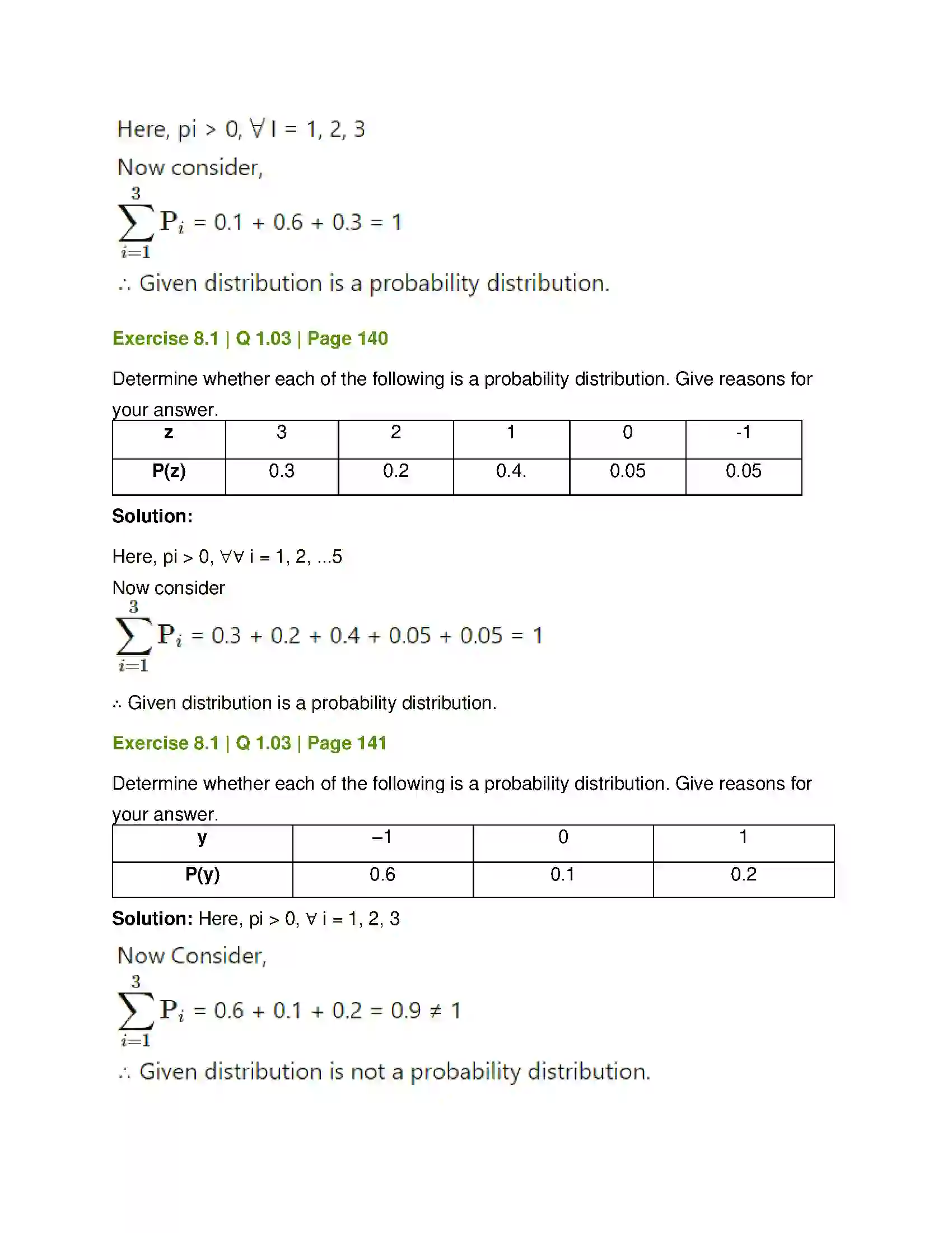 Maharashtra Board Class 12th Mathematics & Statistics-2 (Commerce) Probability Distributions Solution 3