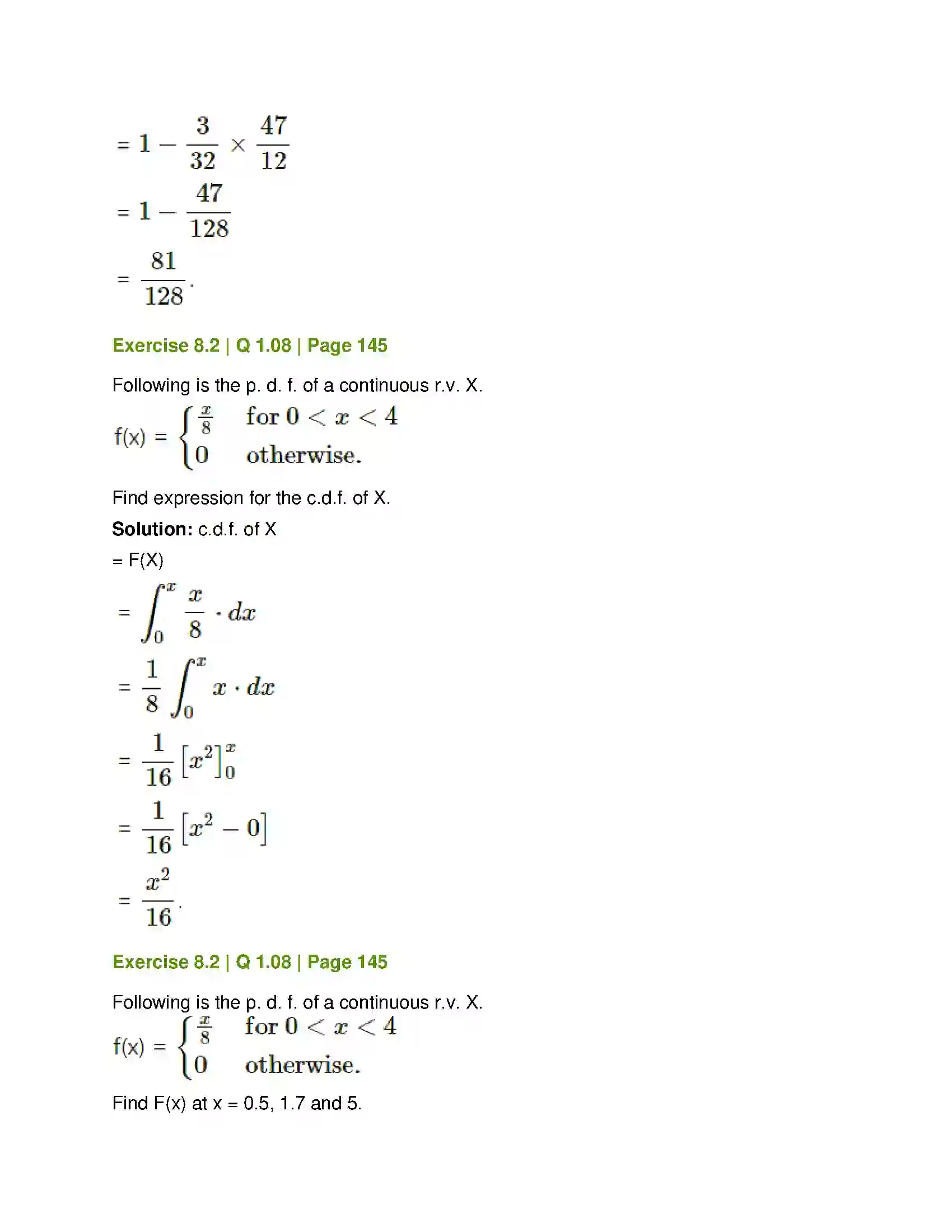 Maharashtra Board Class 12th Mathematics & Statistics-2 (Commerce) Probability Distributions Solution 38