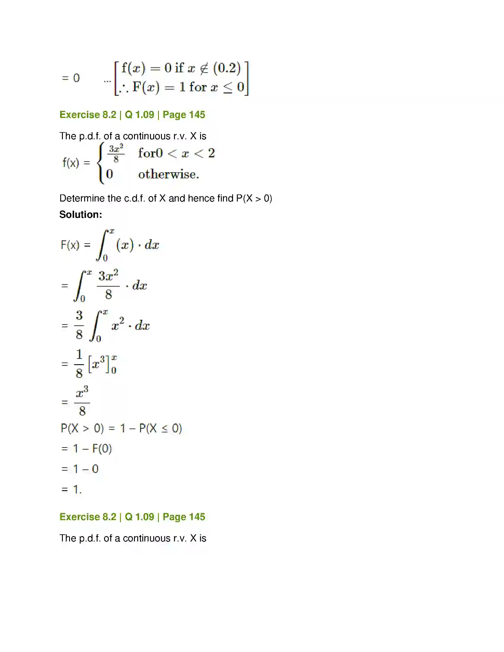 Maharashtra Board Class 12th Mathematics & Statistics-2 (Commerce) Probability Distributions Solution 41