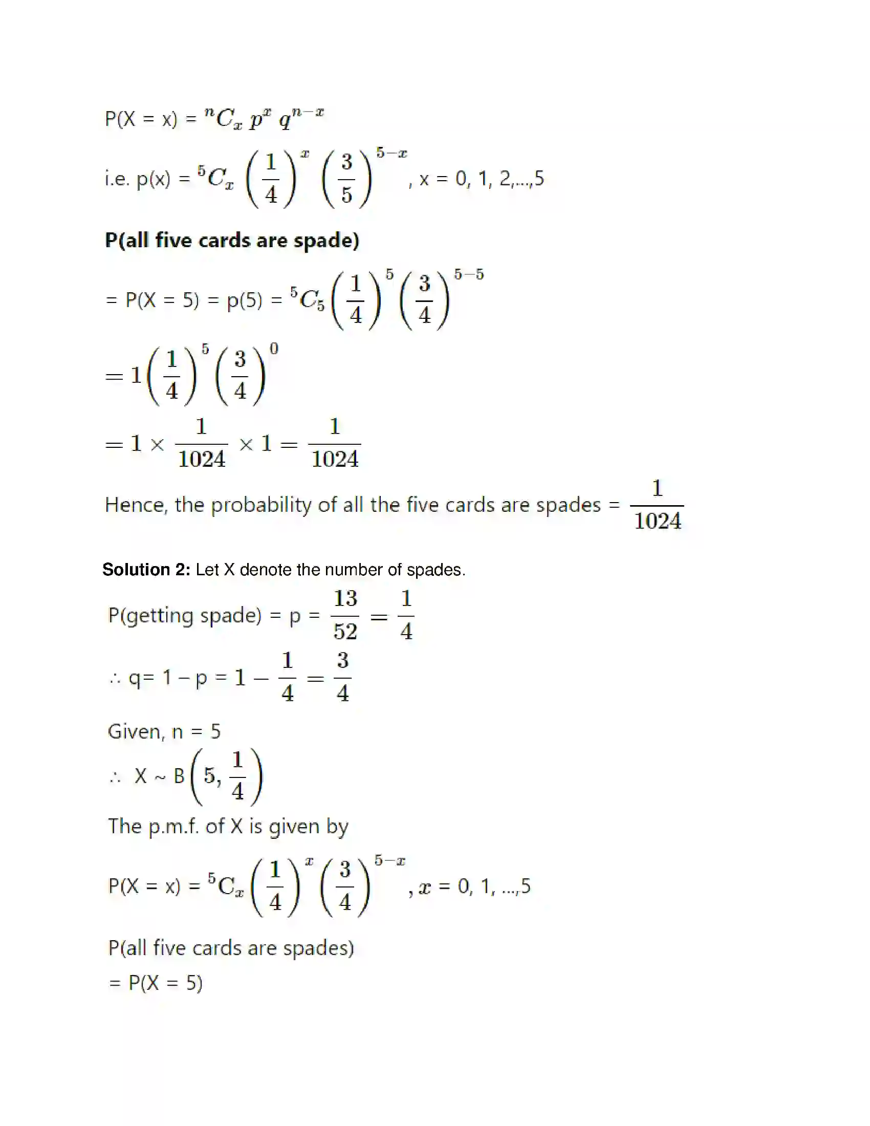 Maharashtra Board Class 12th Mathematics & Statistics-2 (Commerce) Probability Distributions Solution 51