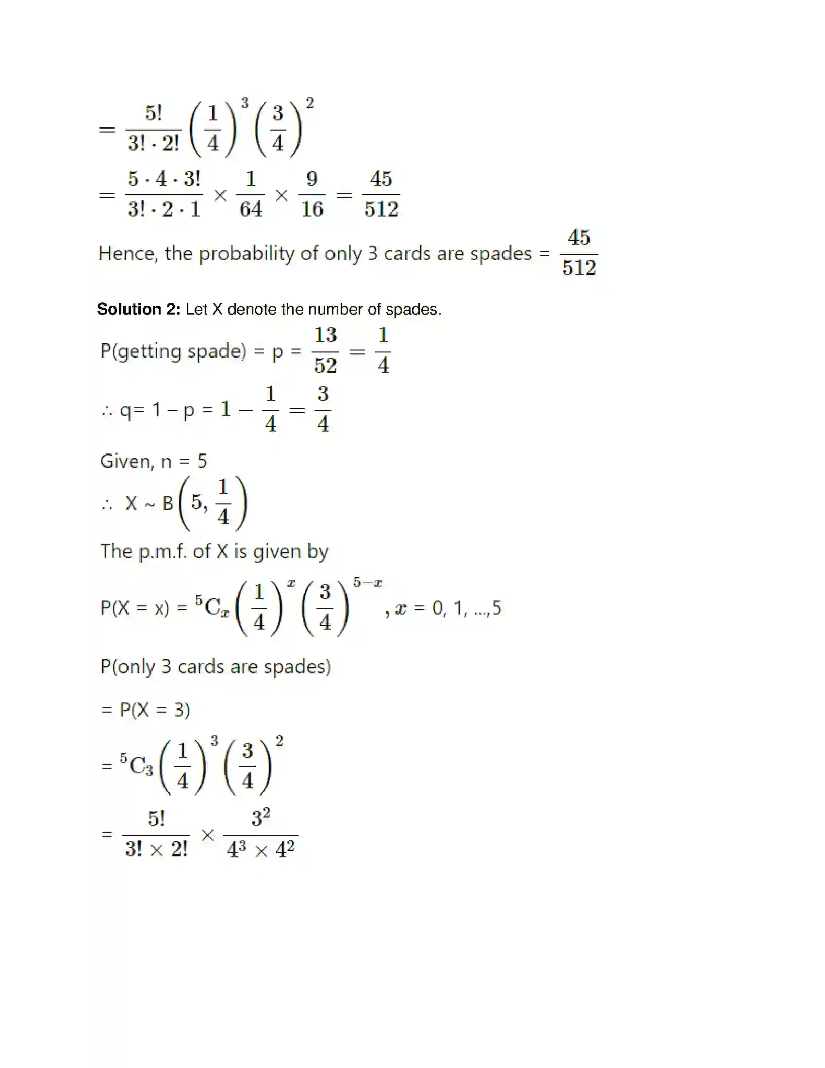 Maharashtra Board Class 12th Mathematics & Statistics-2 (Commerce) Probability Distributions Solution 53