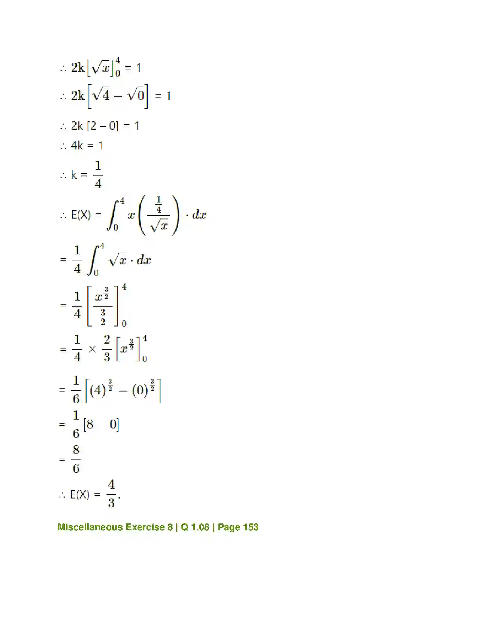 Maharashtra Board Class 12th Mathematics & Statistics-2 (Commerce) Probability Distributions Solution 78