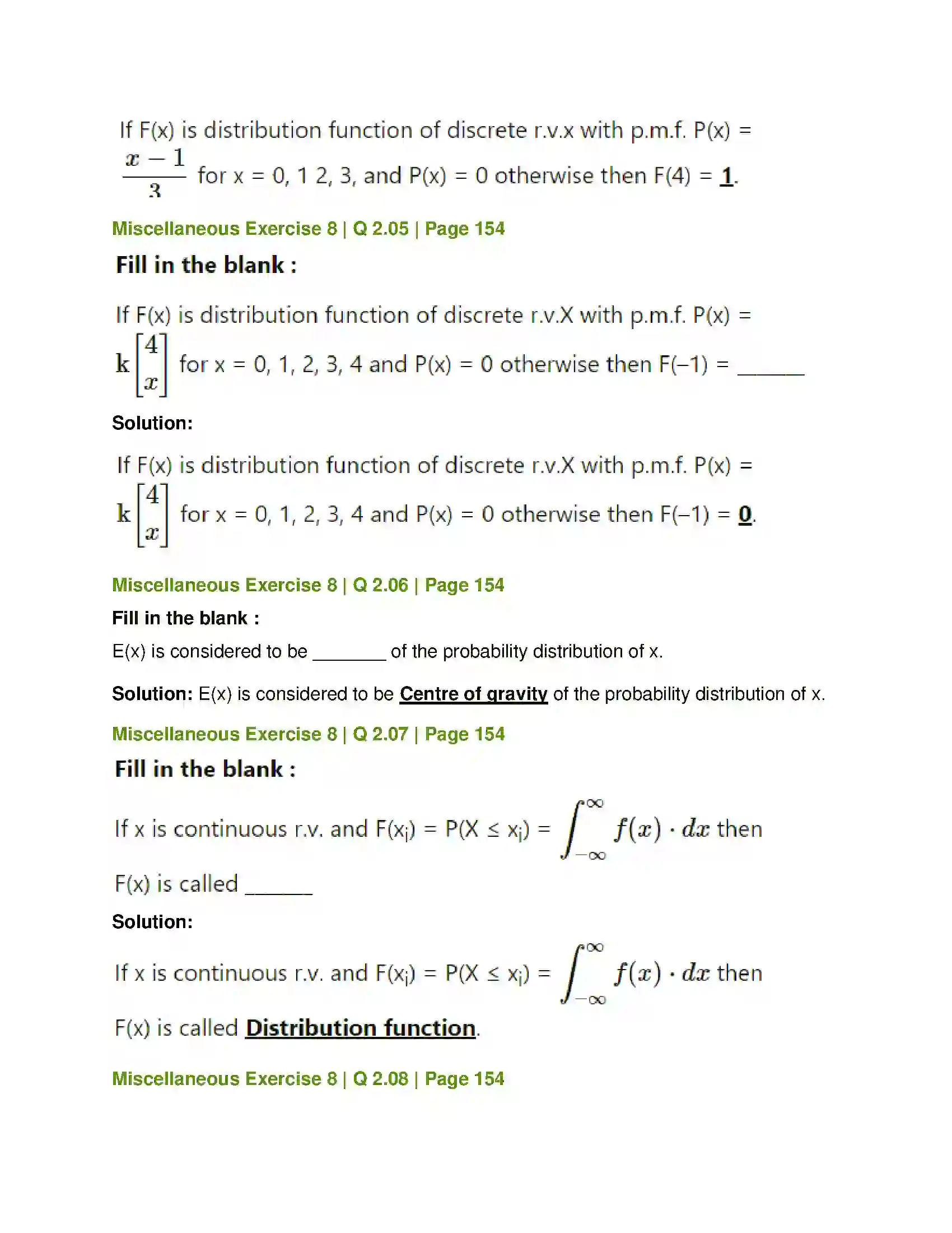Maharashtra Board Class 12th Mathematics & Statistics-2 (Commerce) Probability Distributions Solution 81