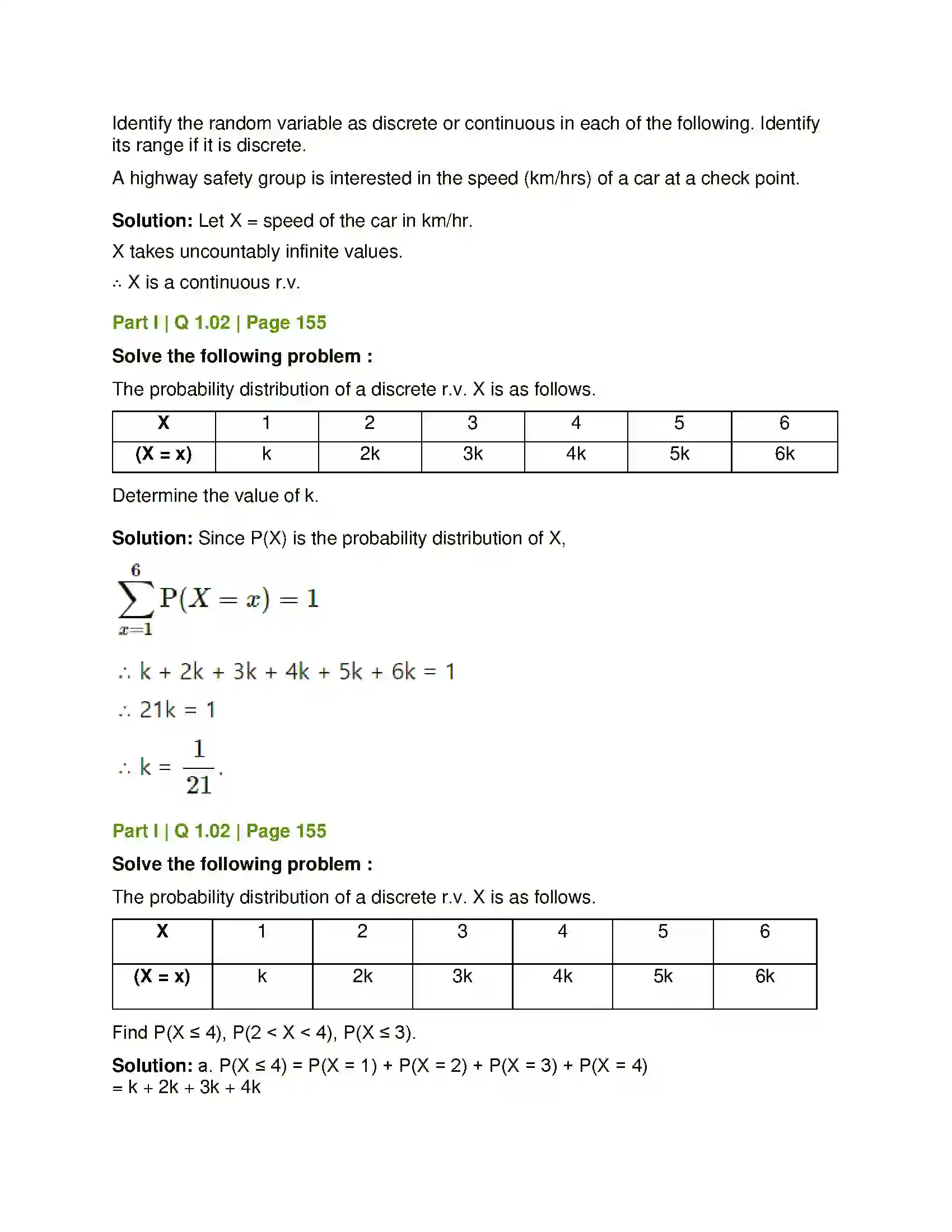 Maharashtra Board Class 12th Mathematics & Statistics-2 (Commerce) Probability Distributions Solution 90