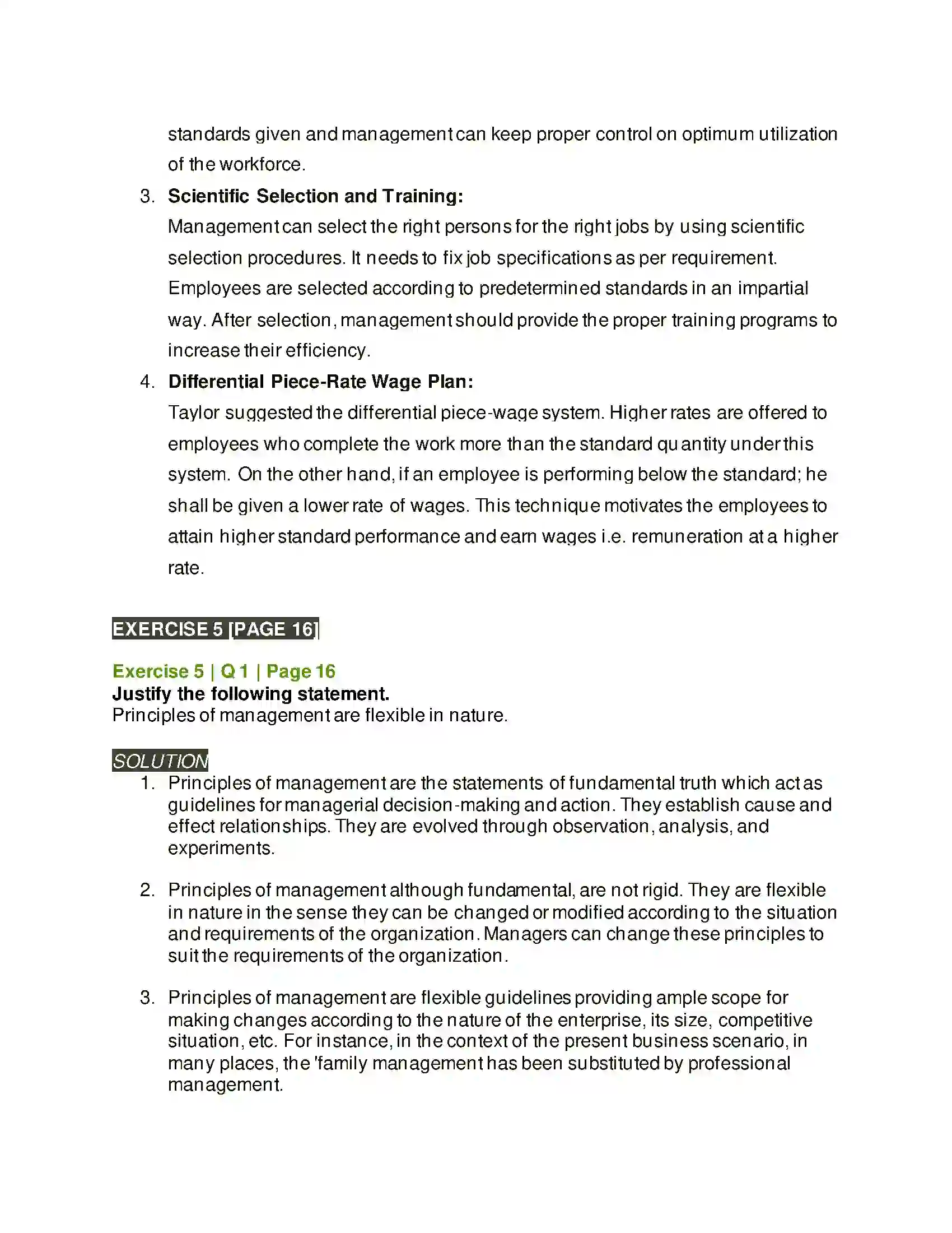 Maharashtra Board Class 12th Organisation of Commerce & Management Principles of Management Solution 11